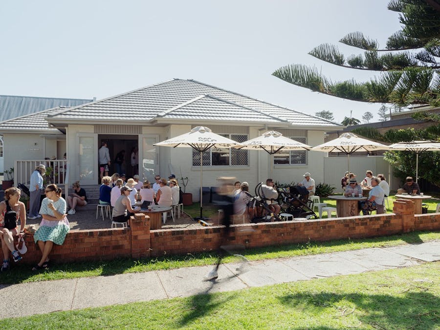 Outside cafe