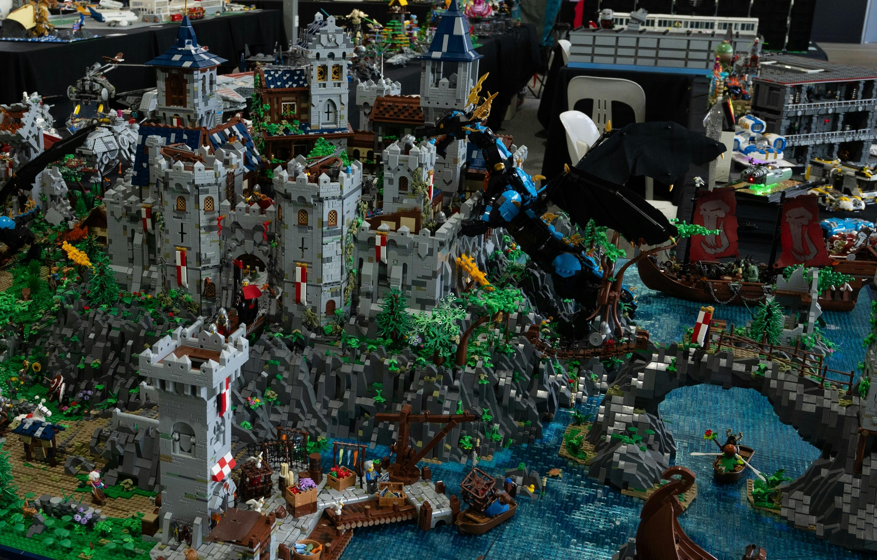 Exciting LEGO castle display