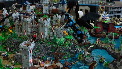 Exciting LEGO castle display