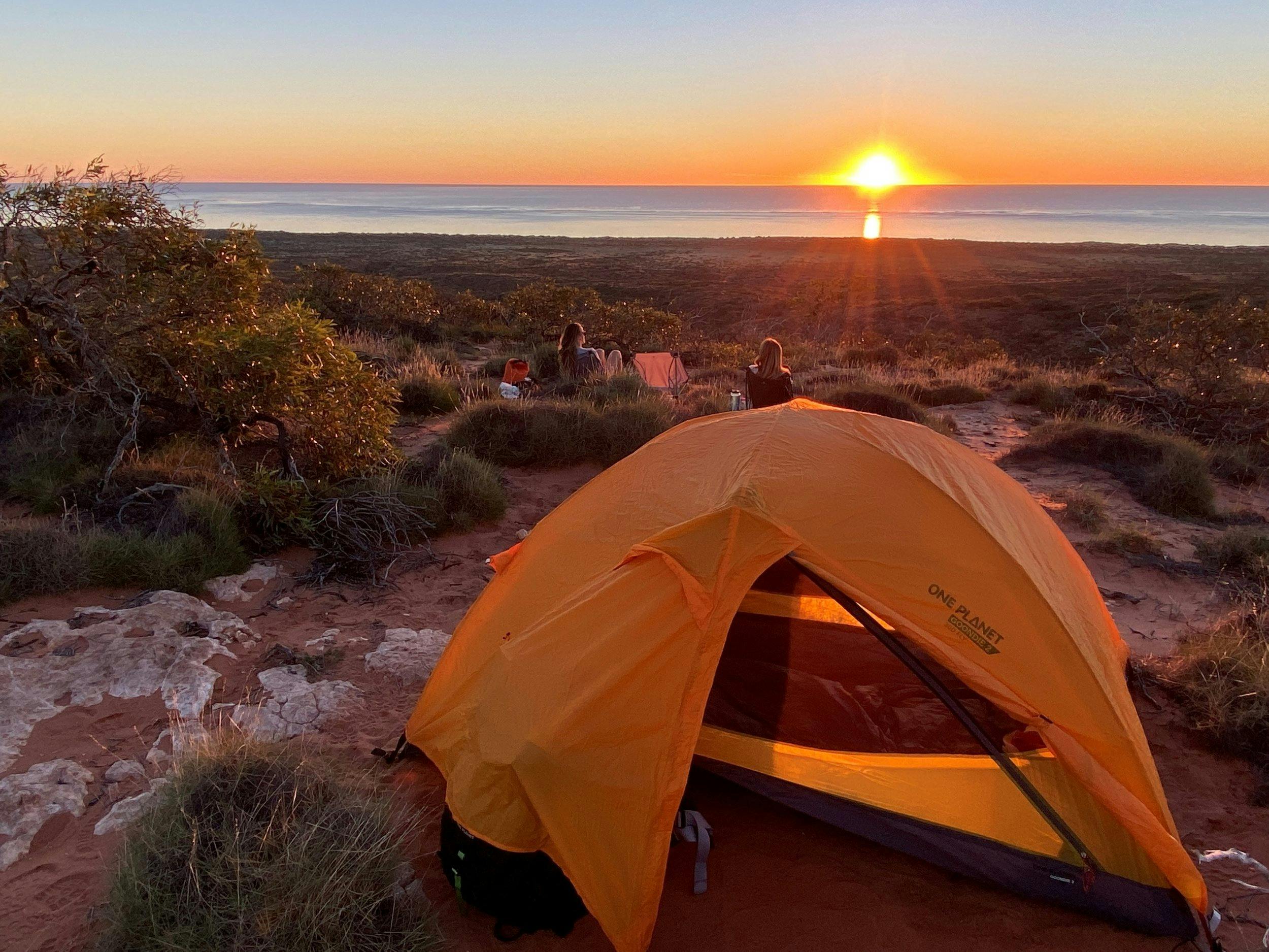 Sunset Camp overlooking the Ningaloo Coast