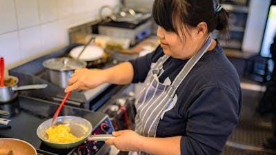 Dickson Cafe - Kitchen food prep