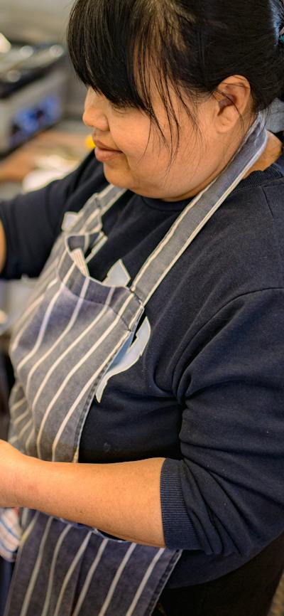Dickson Cafe - Kitchen food prep