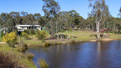 Cottage with dam