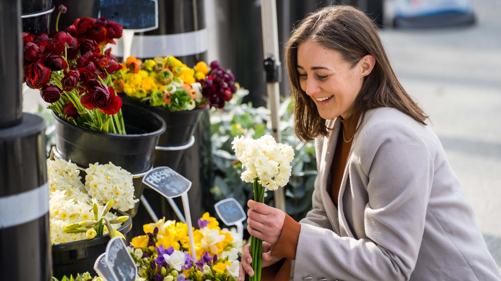 Fresh flowers from local growers can brighten up your day.