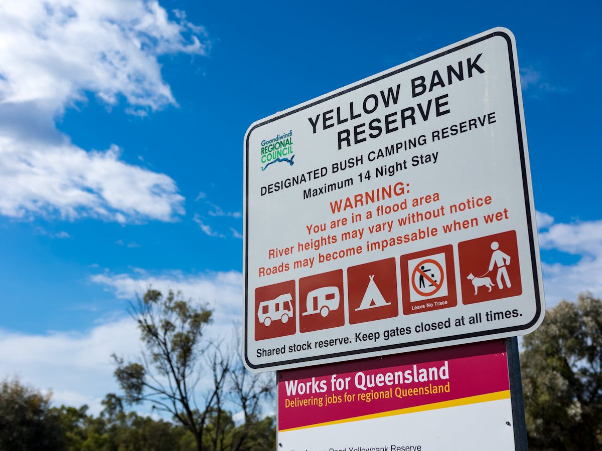 Sign for the Yellowbank Reserve