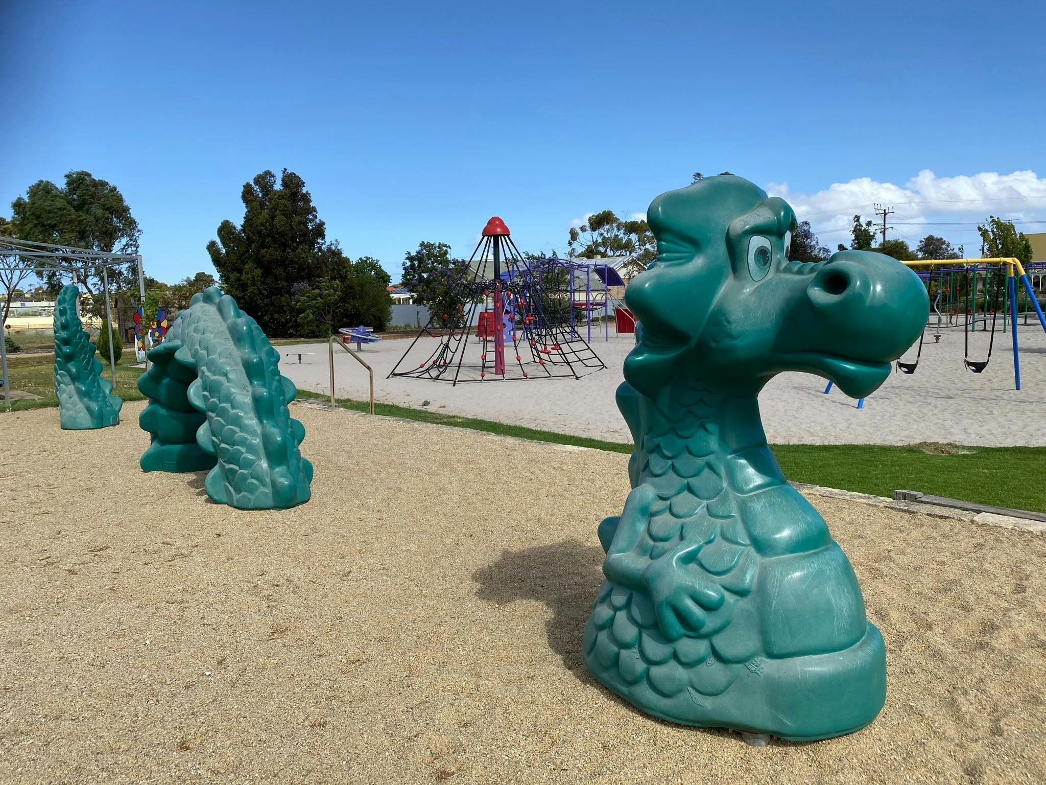 Weaners Flat Reserve – Green Dragon Playground Sculpture