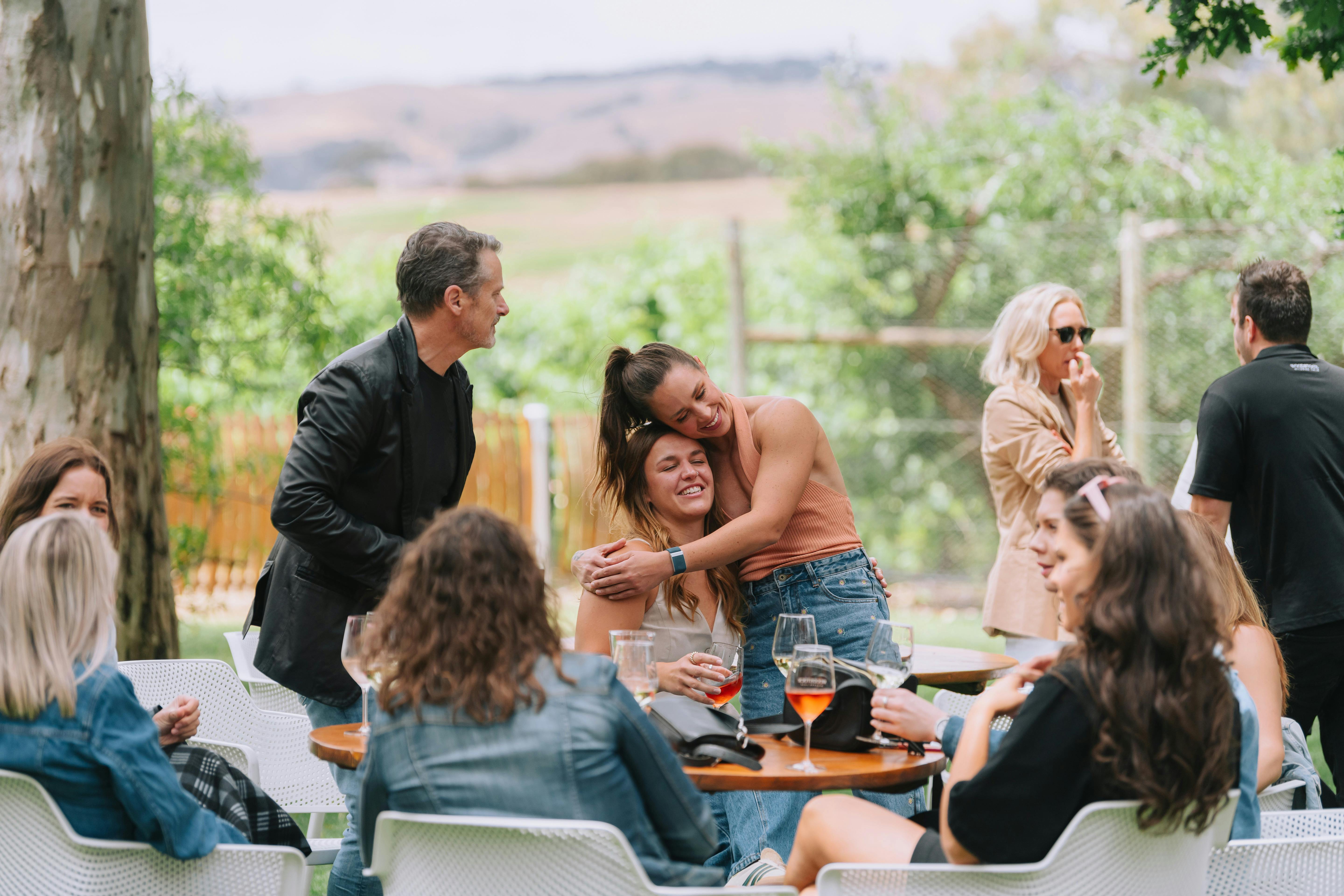 people hugging