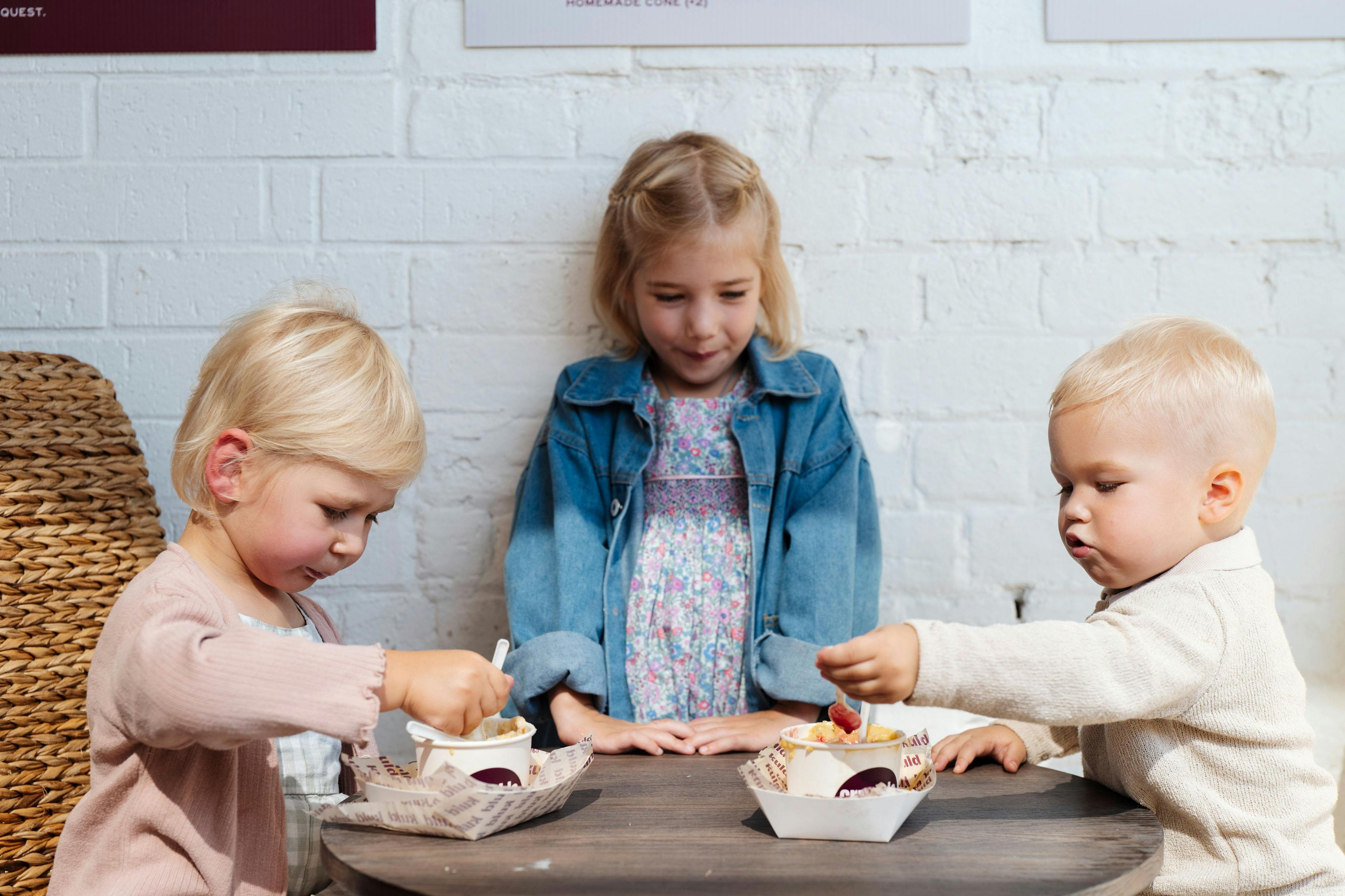 Crumble by Kuld Creamery is a cozy spot for families to enjoy a treat together