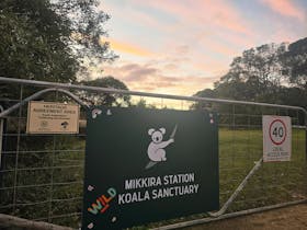 Entrance gate sign