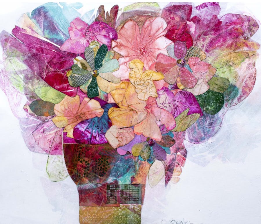 Mixed Media Blooms by Sharon Blair