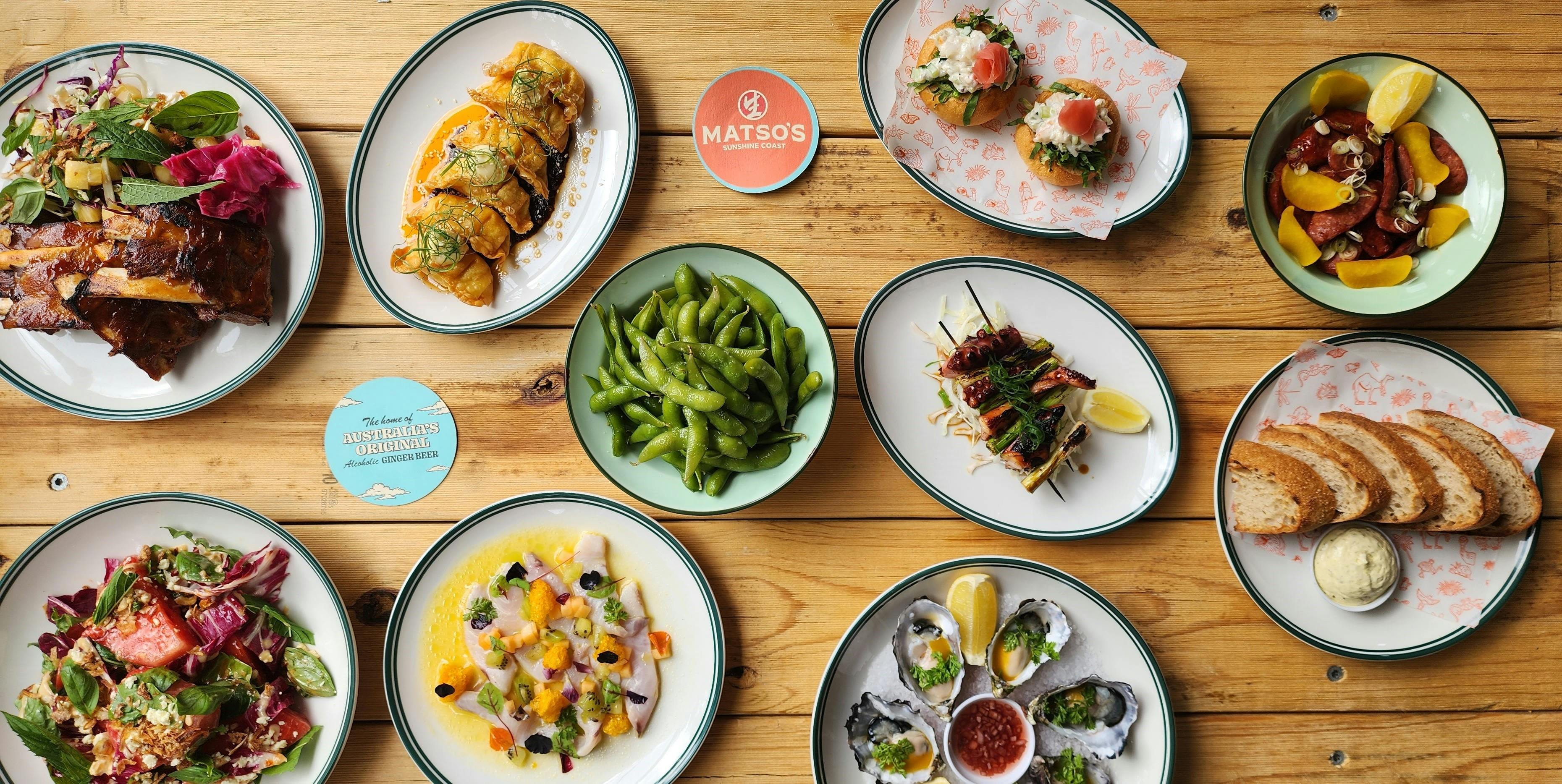 Matso's Sunshine Coast Food Menu