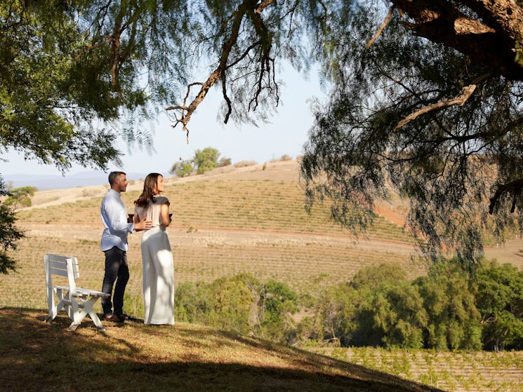 Autopia Tours - Hunter Valley - Couple enjoying wine in the valley