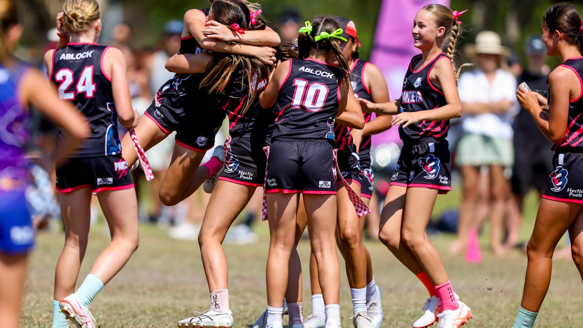 u13 girls winning celebrations