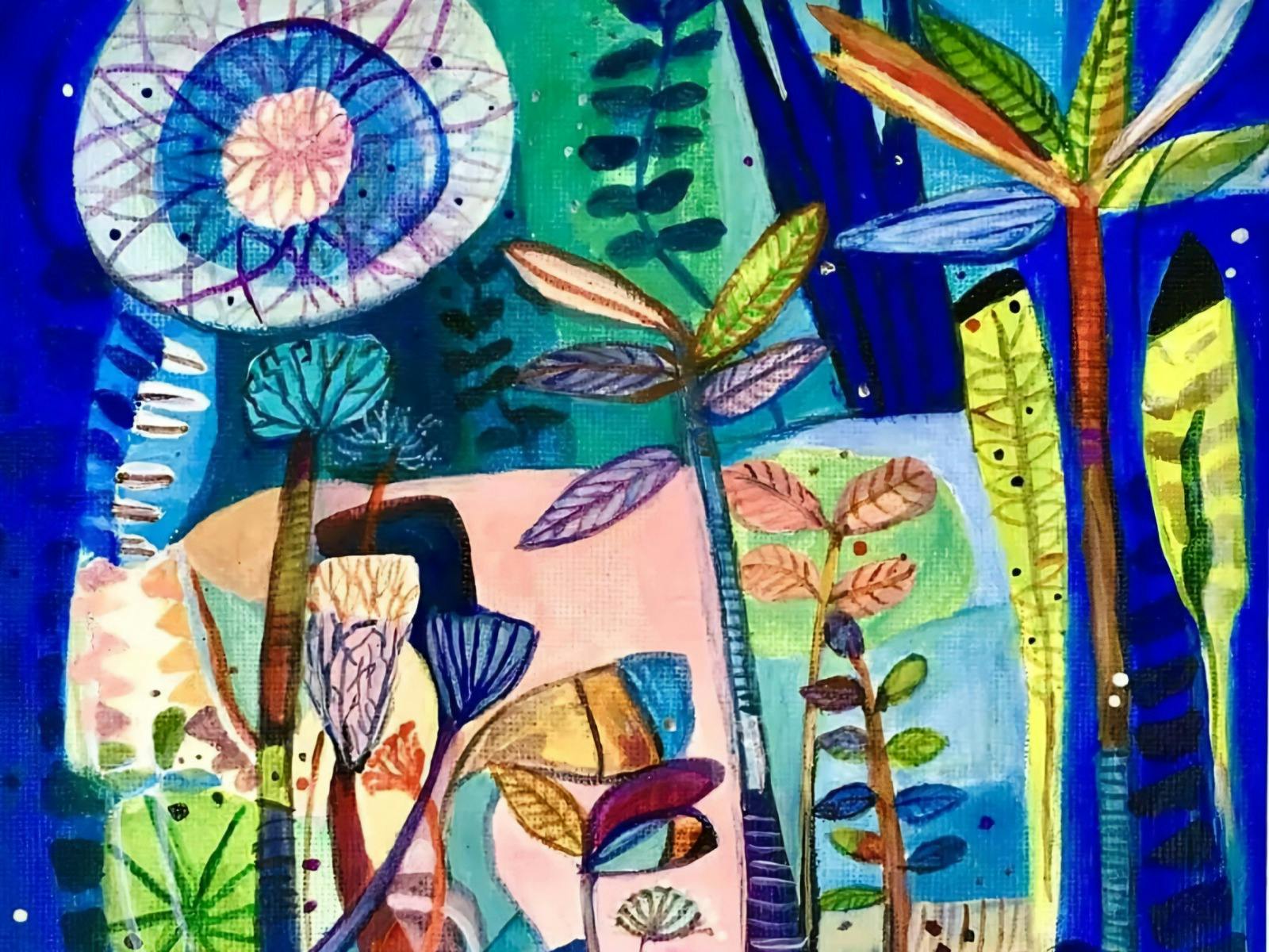 Abstract Painting with Leila Ashtiani
