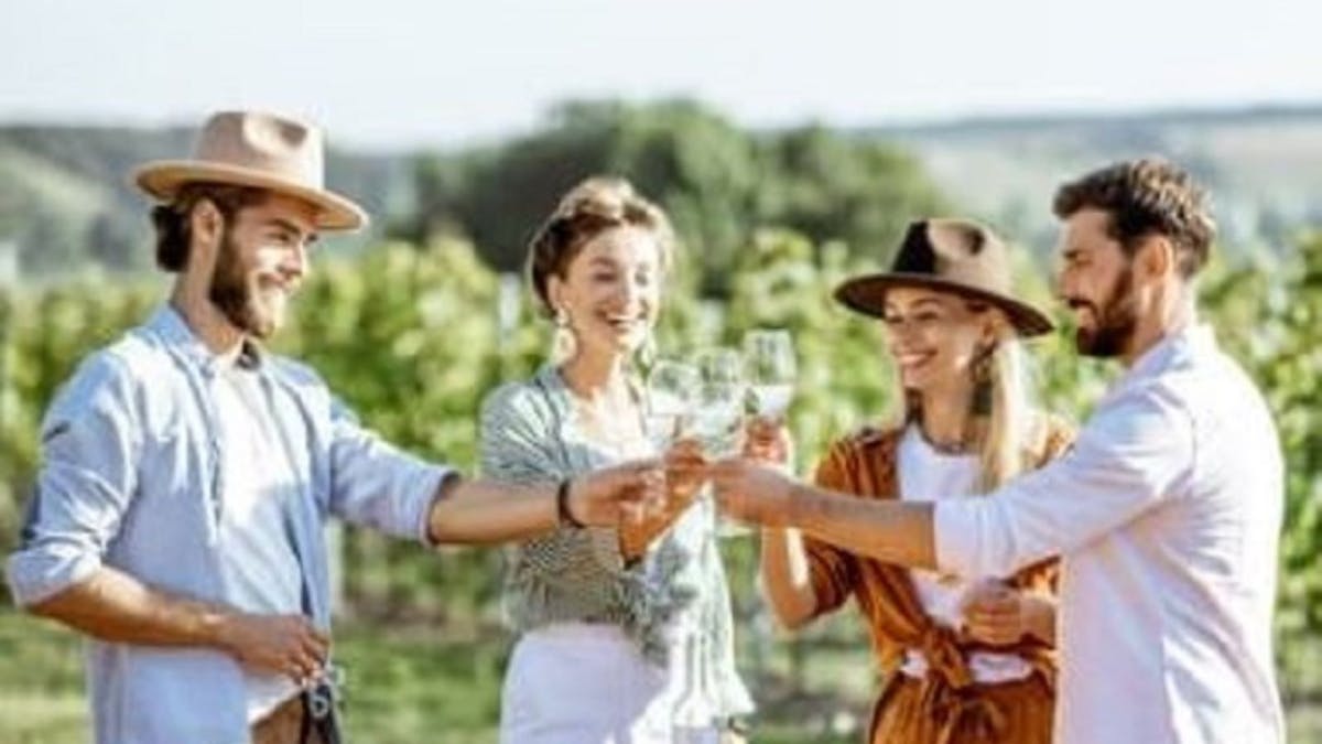 Wine with friends
