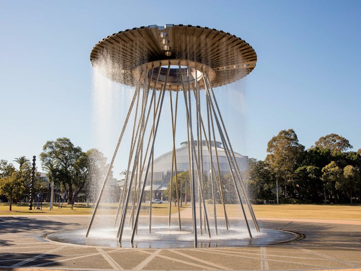 The Olympic Cauldron on the northern end of Cathy Freeman Park, Sydney Olympic Park