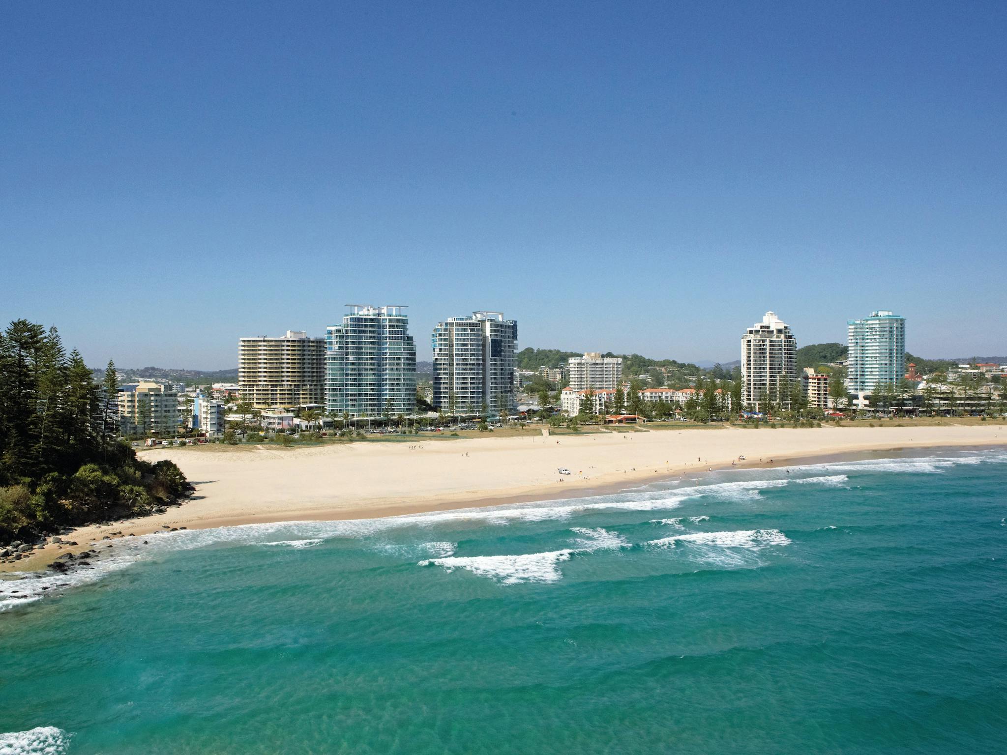 Aerial of Coolangatta Beach Aerial of Coolangatta Beach