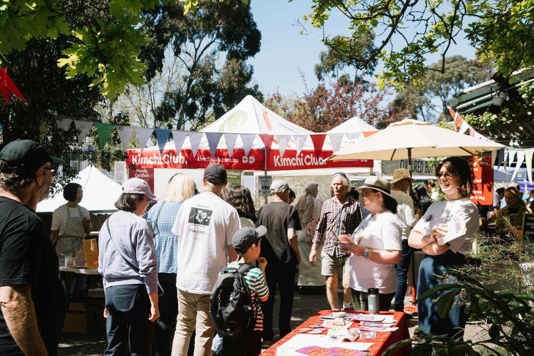 Stirling Laneways outdoor market stalls
