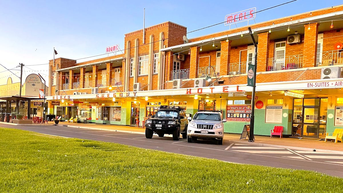 Front of the North Gregory Hotel