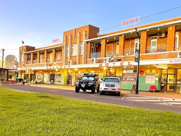 Front of the North Gregory Hotel