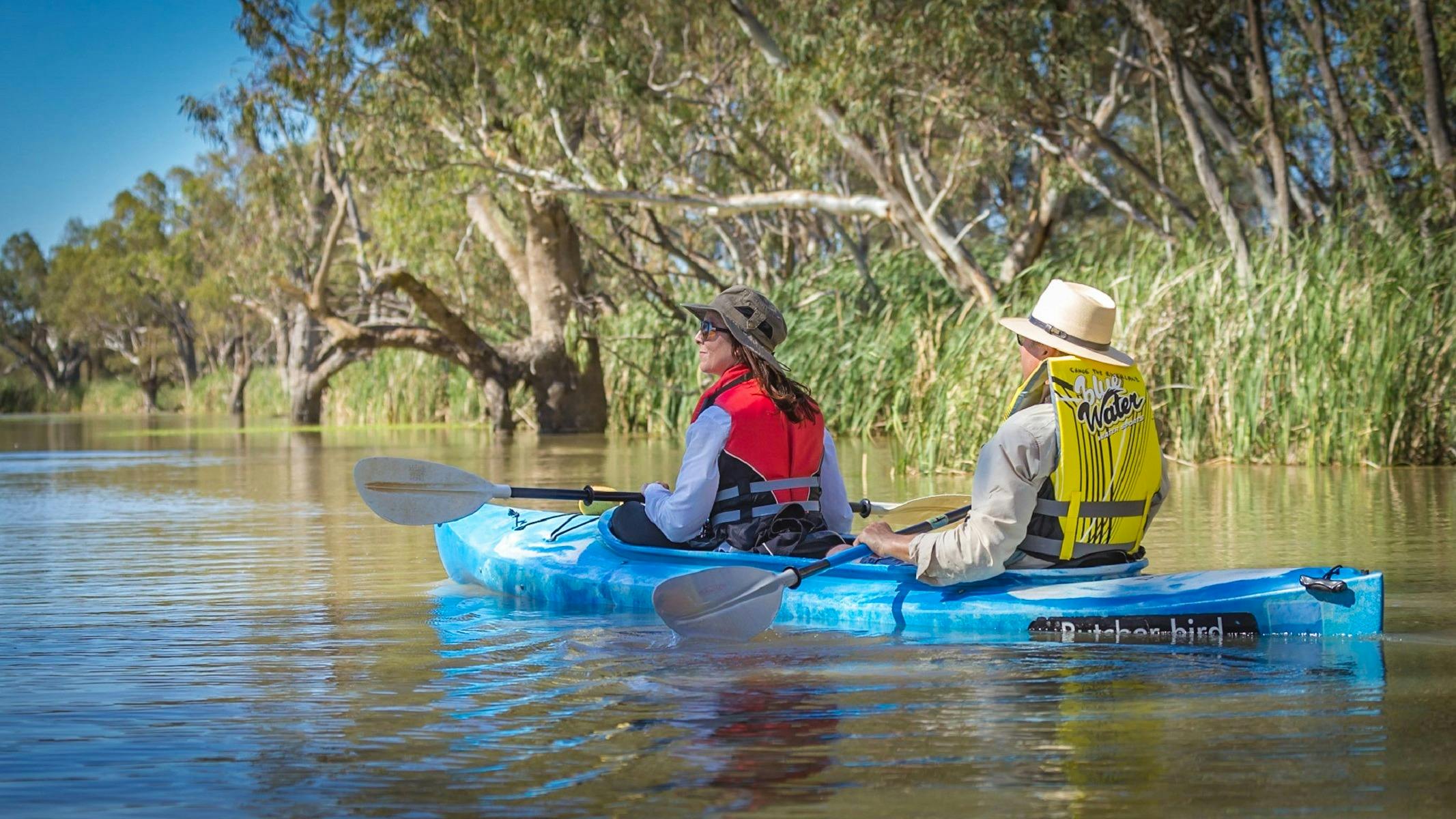Canoeing along the Murray River