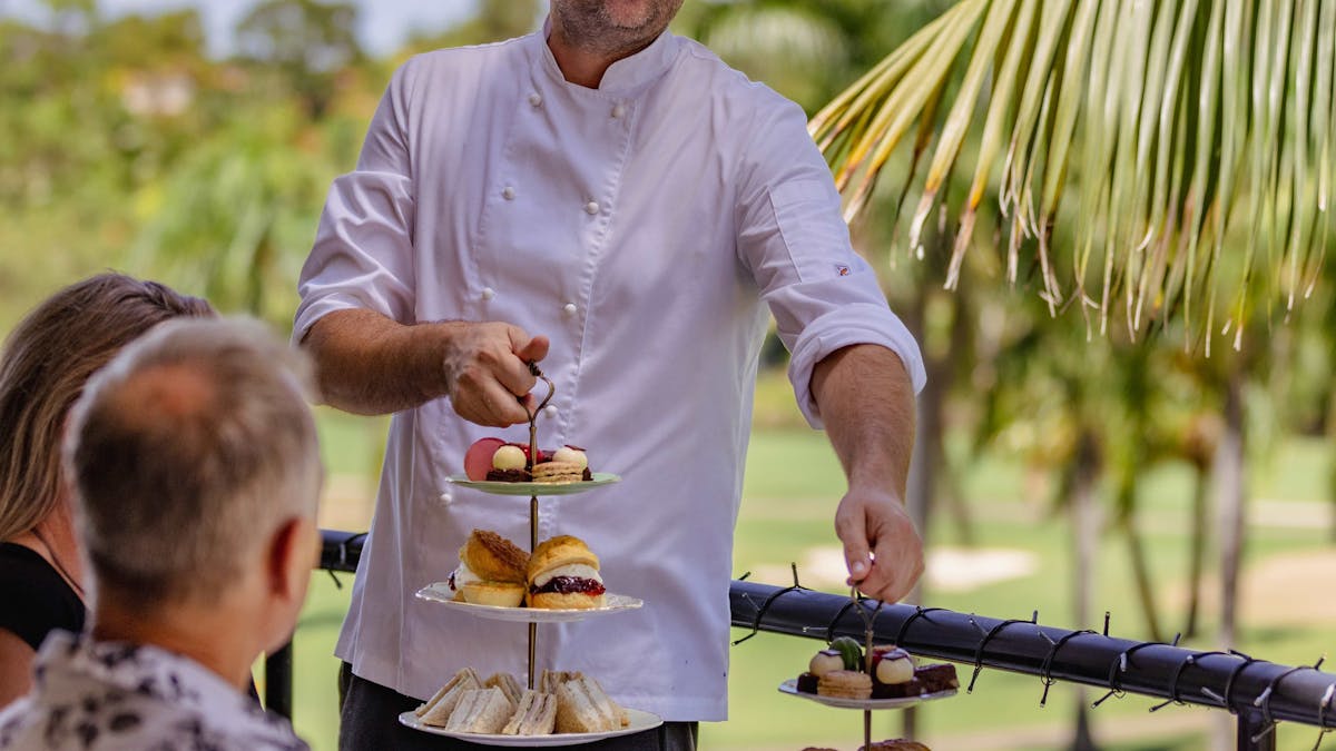 Out in house made High Tea on the Terrace