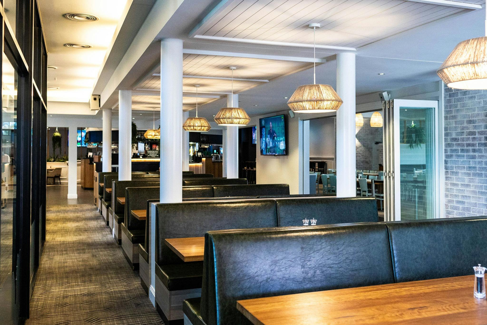 booth seating and tables