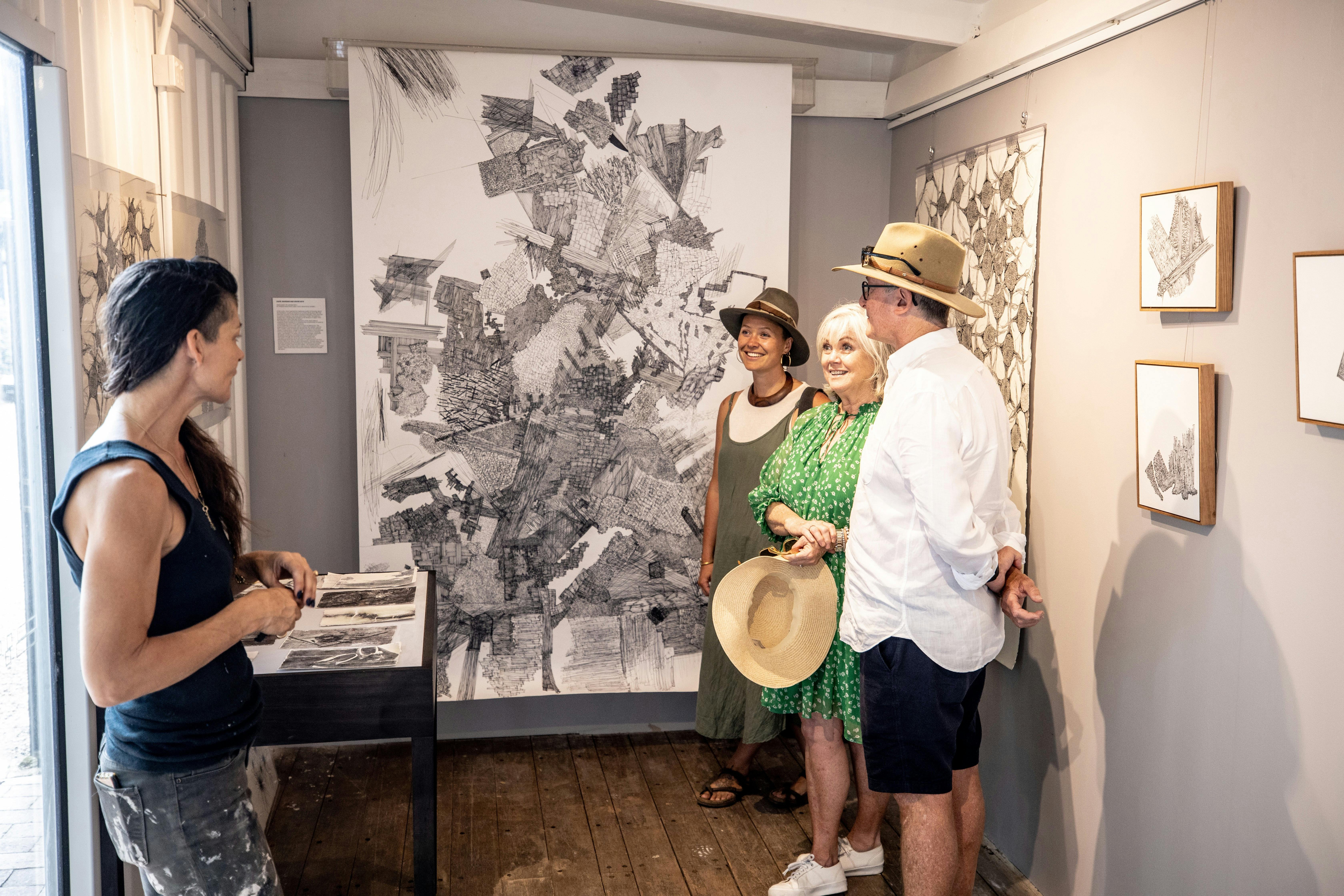 Localing host & guests exploring the villages around Byron Shire.