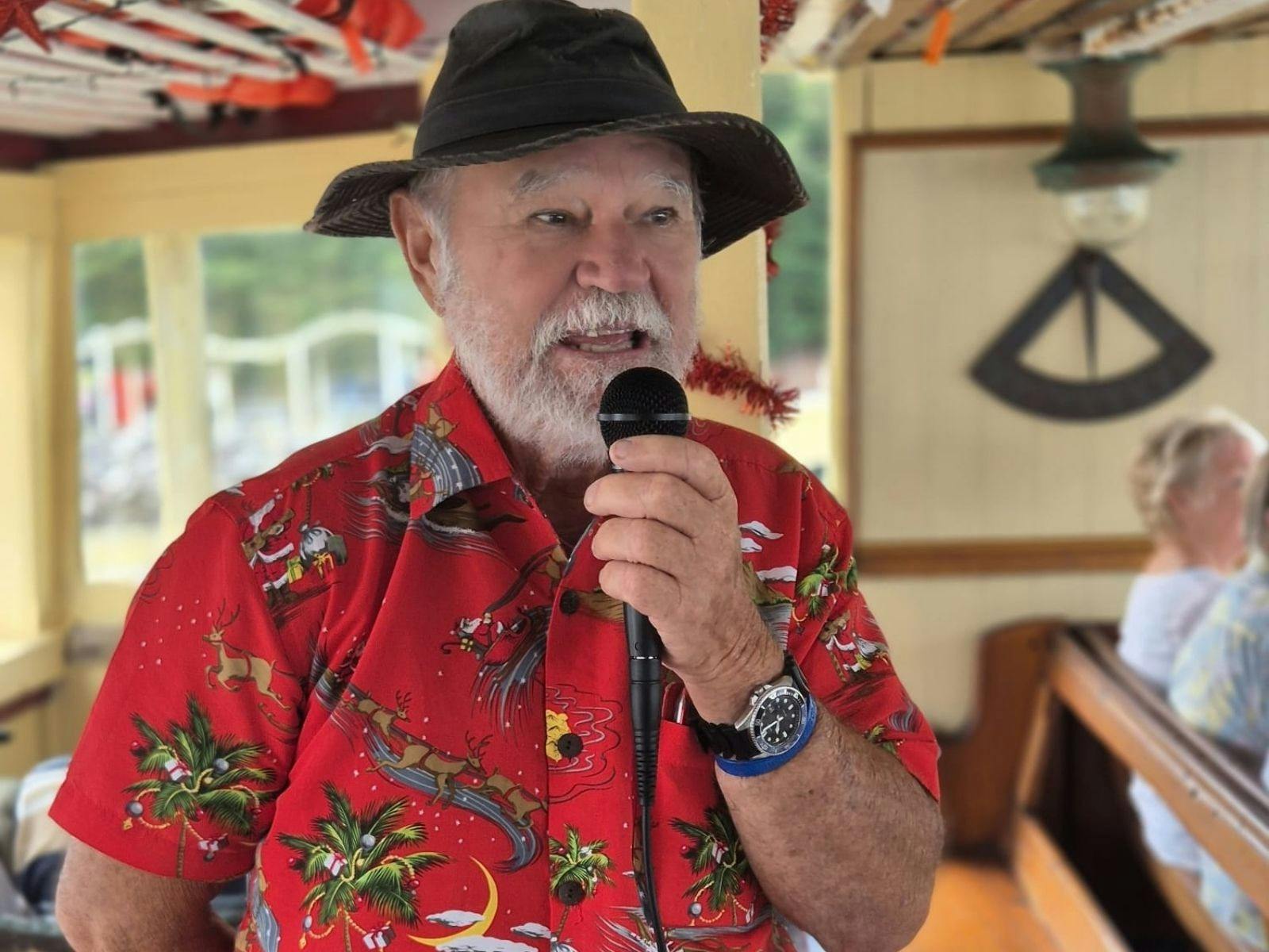 Our amazing story teller and historian John "Stinker" ClarkeClarke, ou