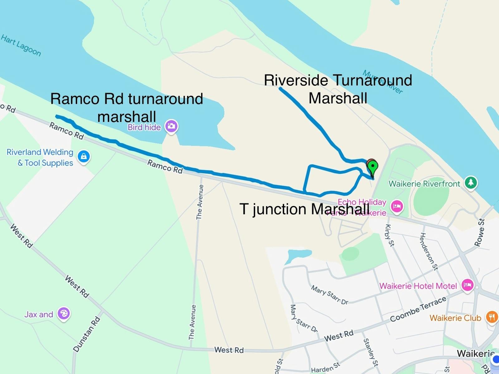 Waikerie Wetlands Parkrun map
