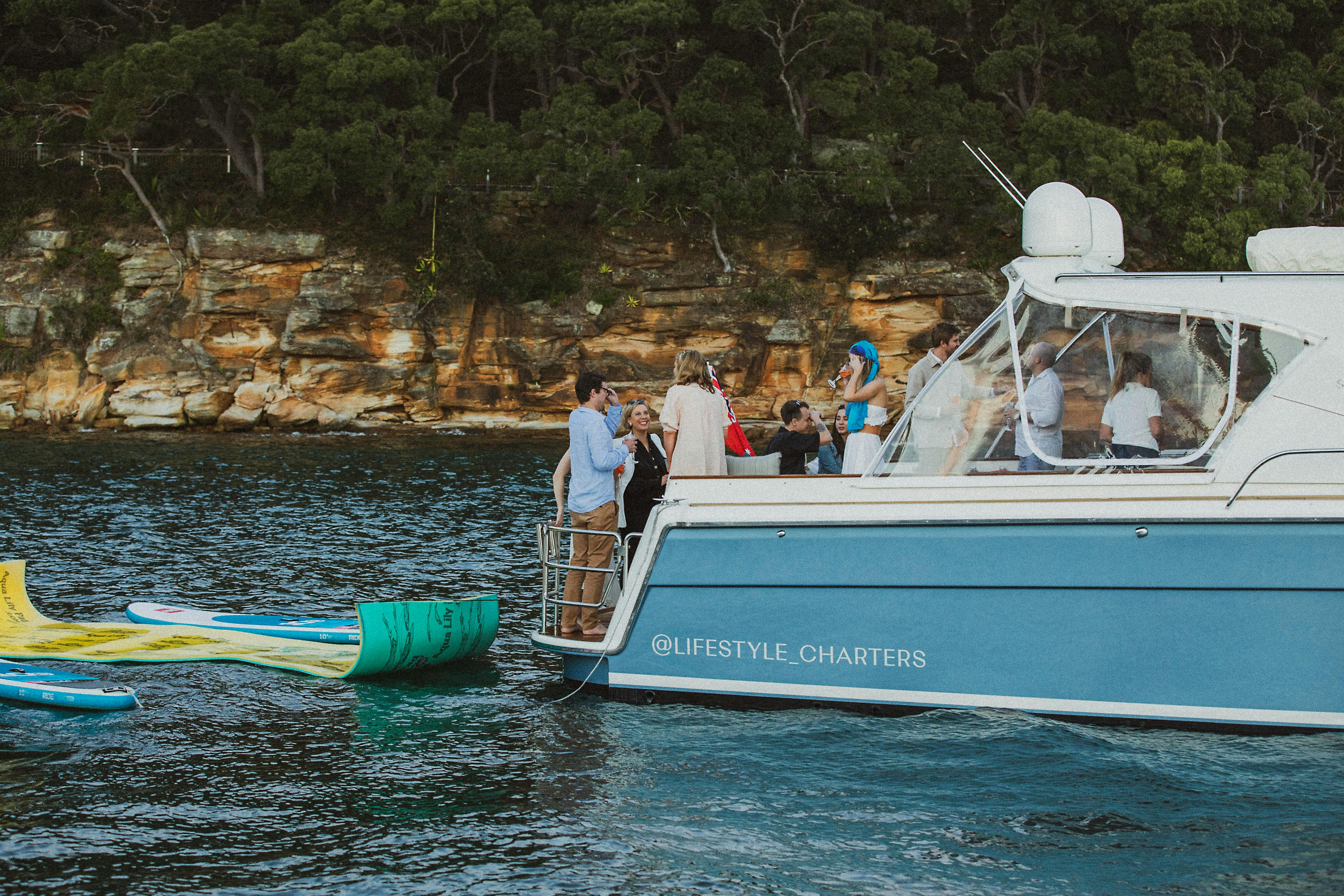 stand up paddle boards, aqua lily pad, pool pontoon