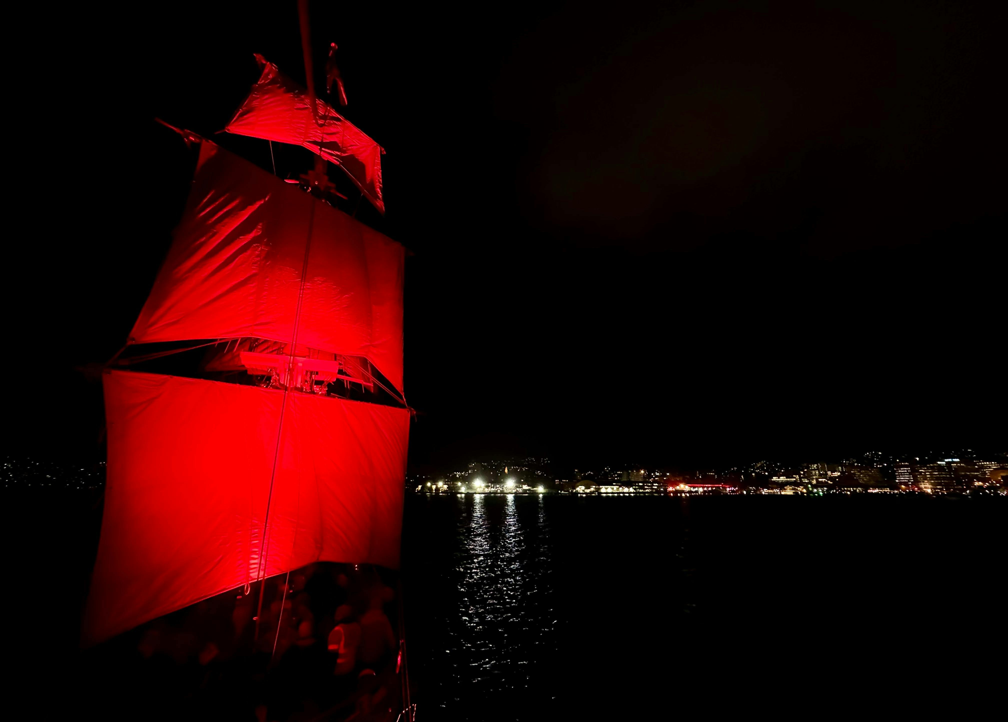 split red snails on the Lady Nelson tall ship