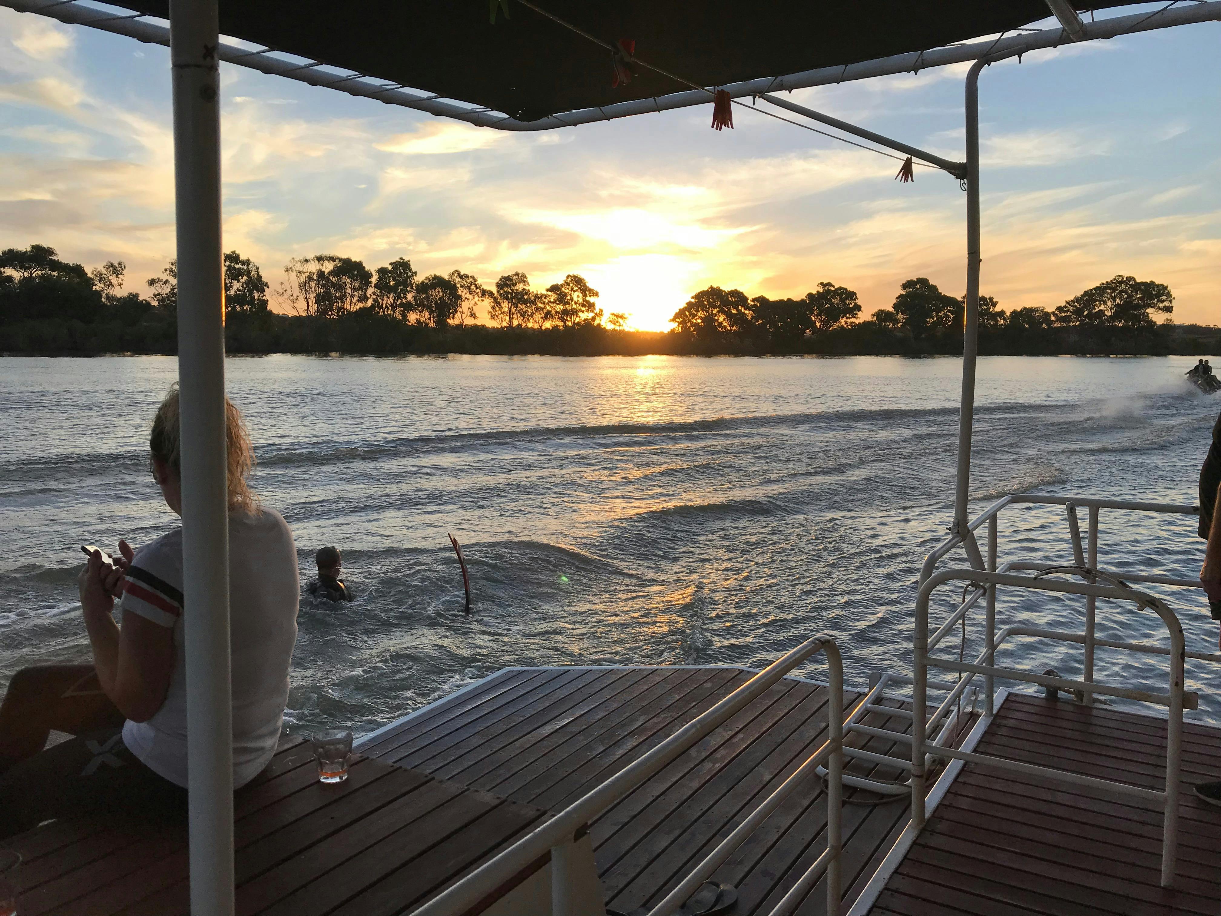 Massive rear swim deck
