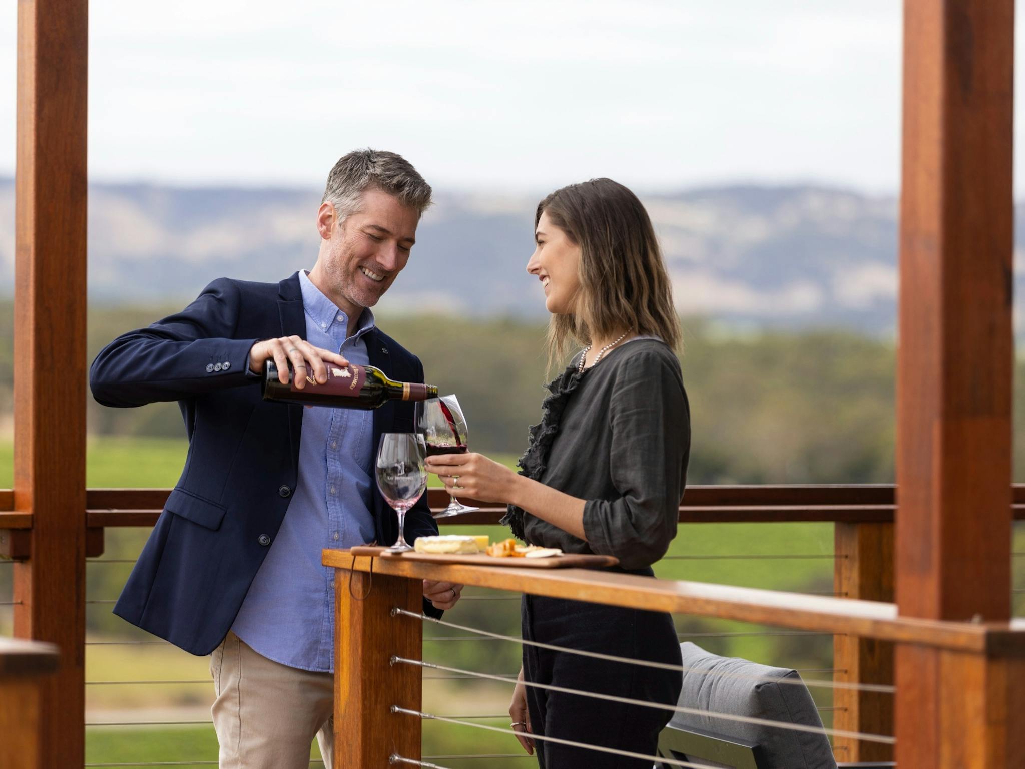 Kay Brothers Winery Deck overlooking view