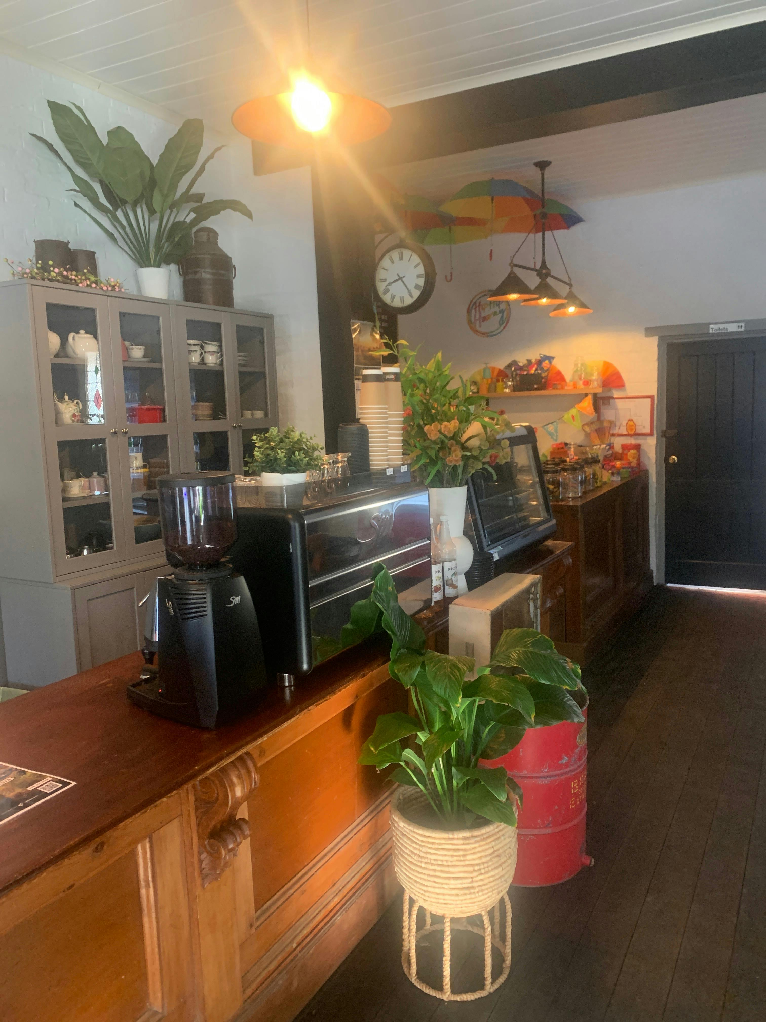 Inside shop