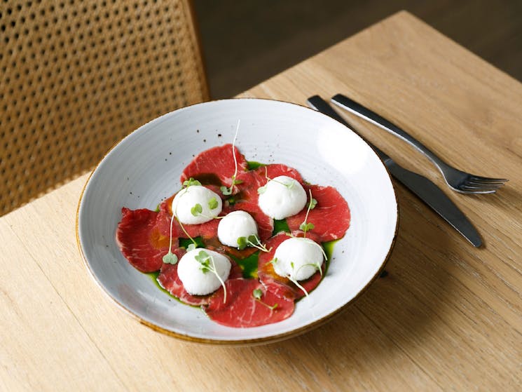 Our Carpaccio - our menu changes monthly!