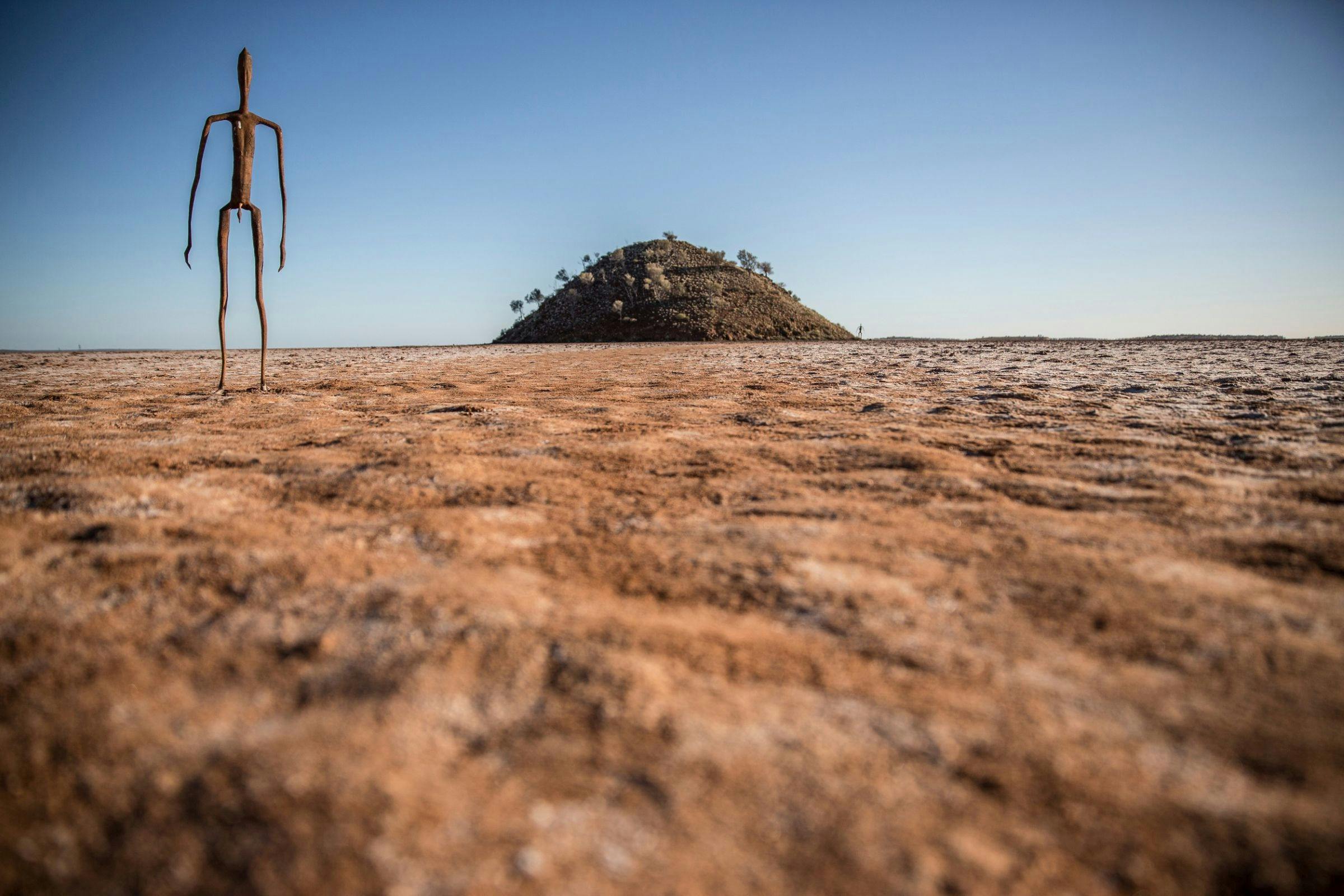 Antony Gormley Sculptures at Lake Ballard, near Menzies