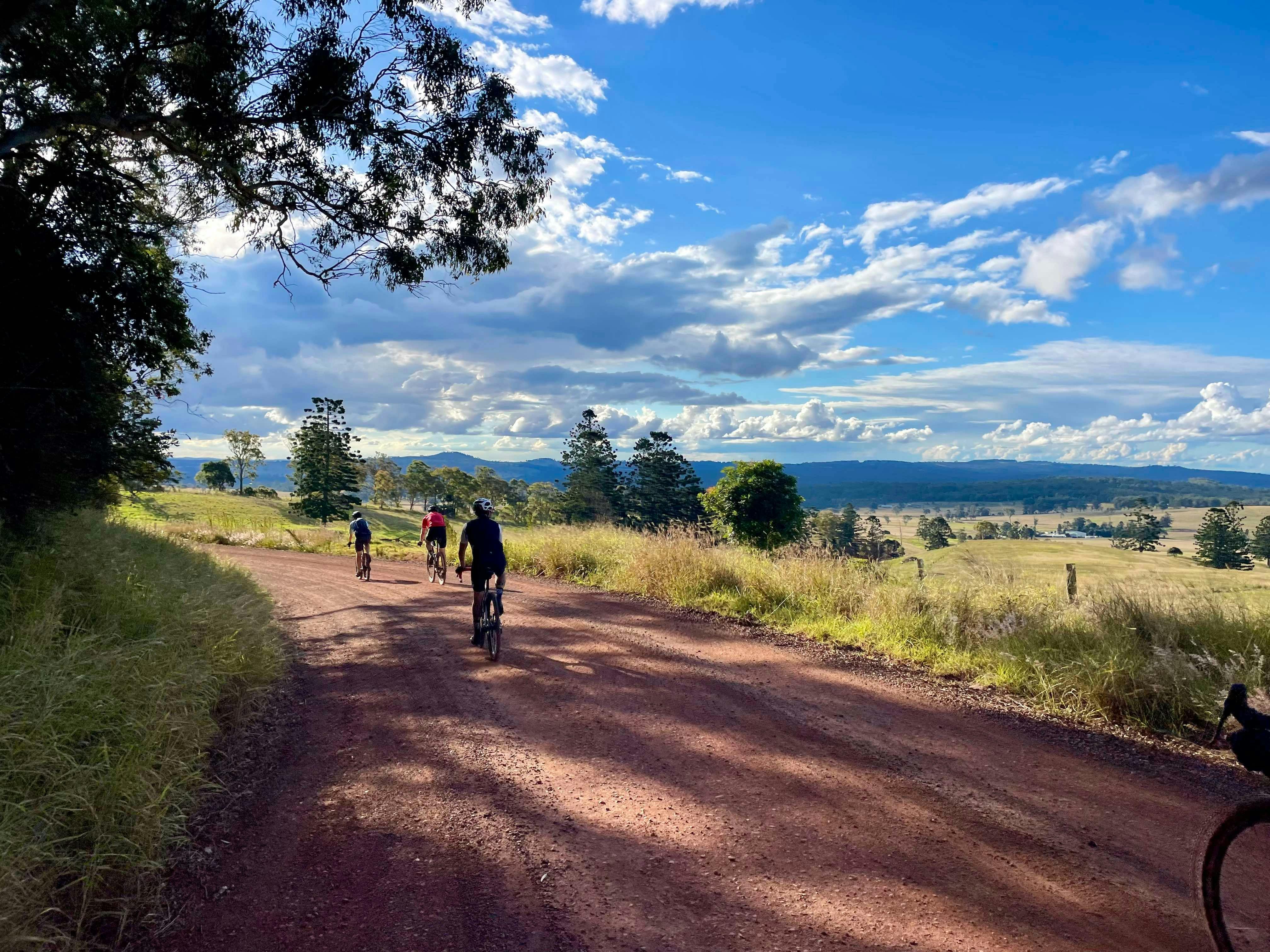 Group of Gravel Bike Riders