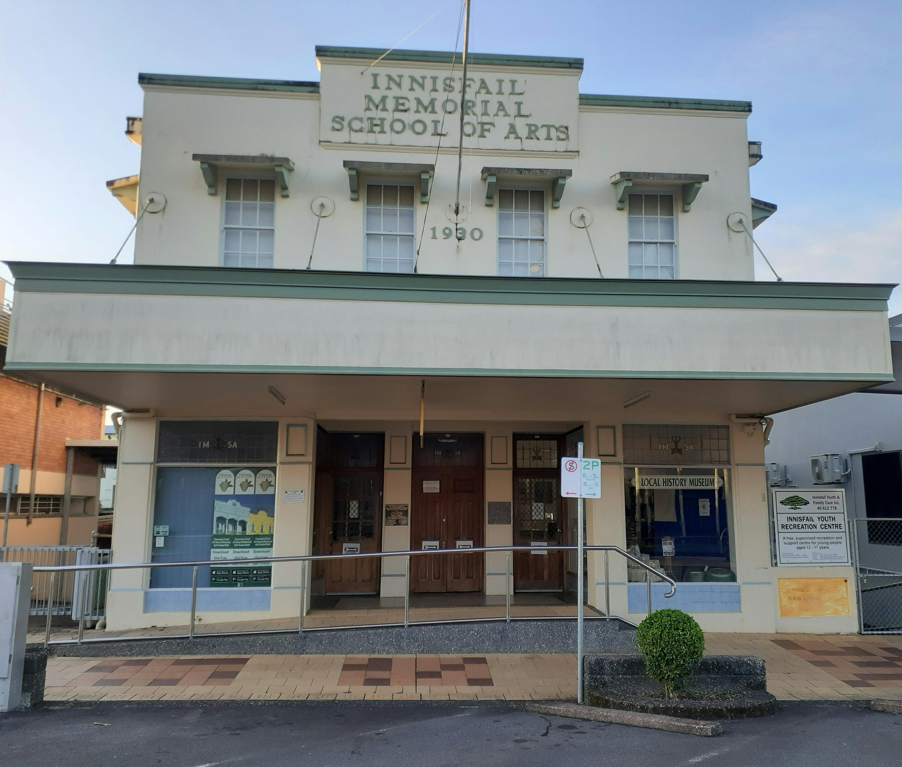Innisfail School of Arts Building - home of Innisfail & District Historical Society Inc & Museum