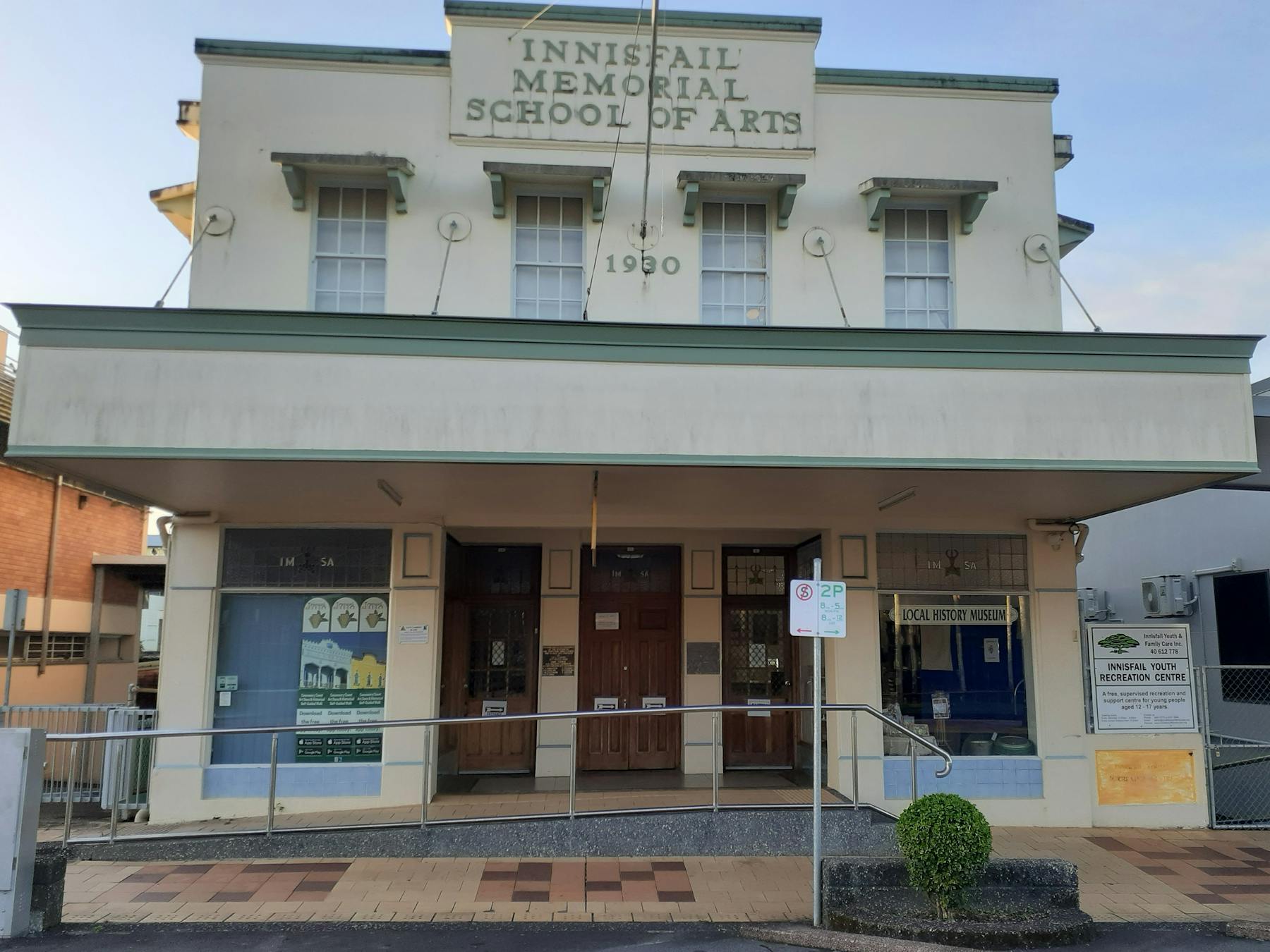 Innisfail School of Arts Building - home of Innisfail & District Historical Society Inc & Museum