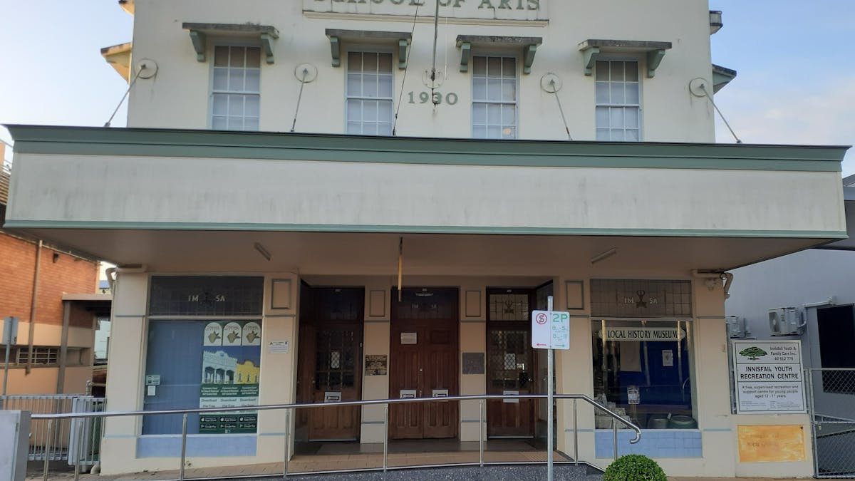 Innisfail School of Arts Building - home of Innisfail & District Historical Society Inc & Museum