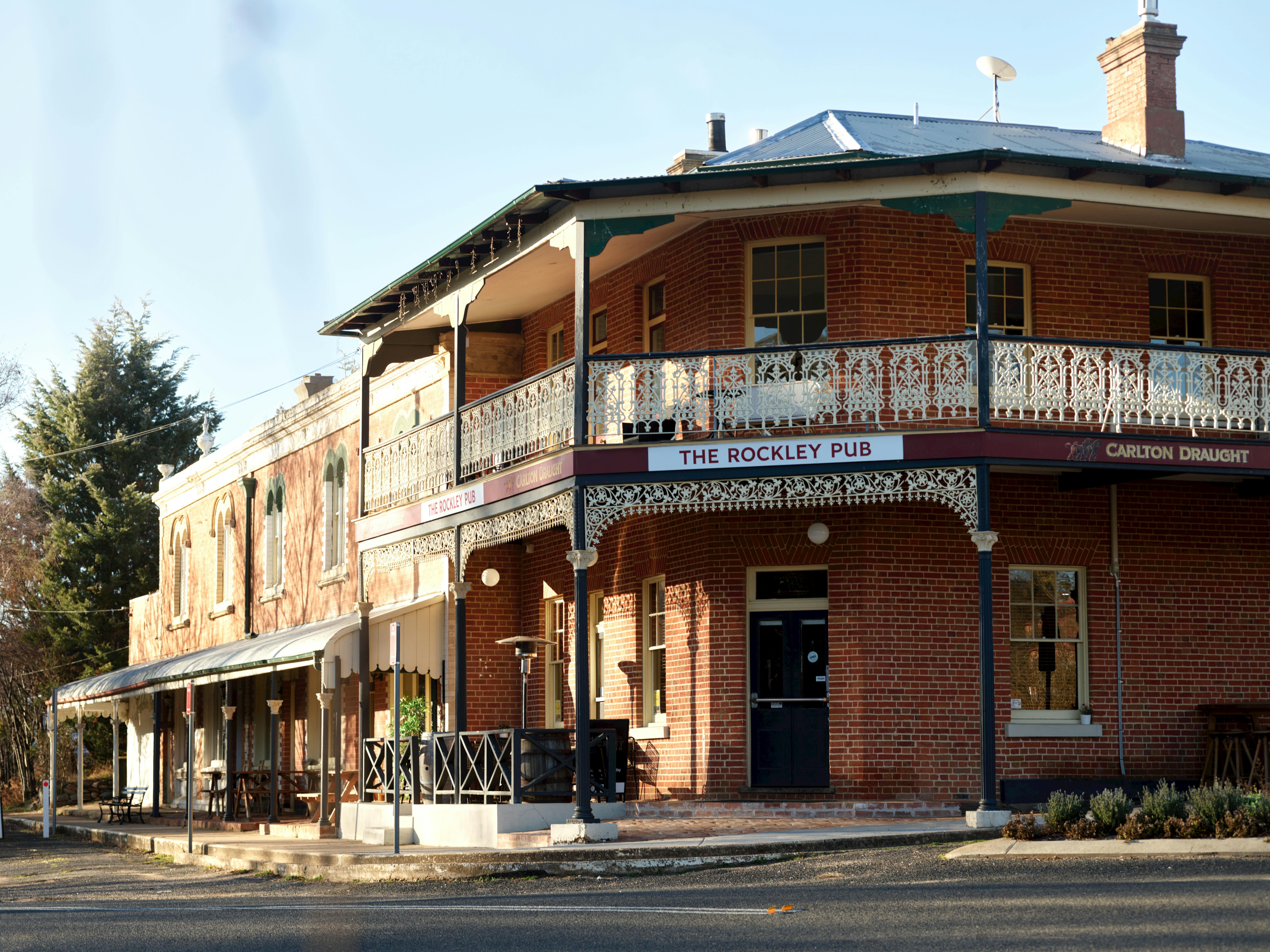 A historic building on a street.