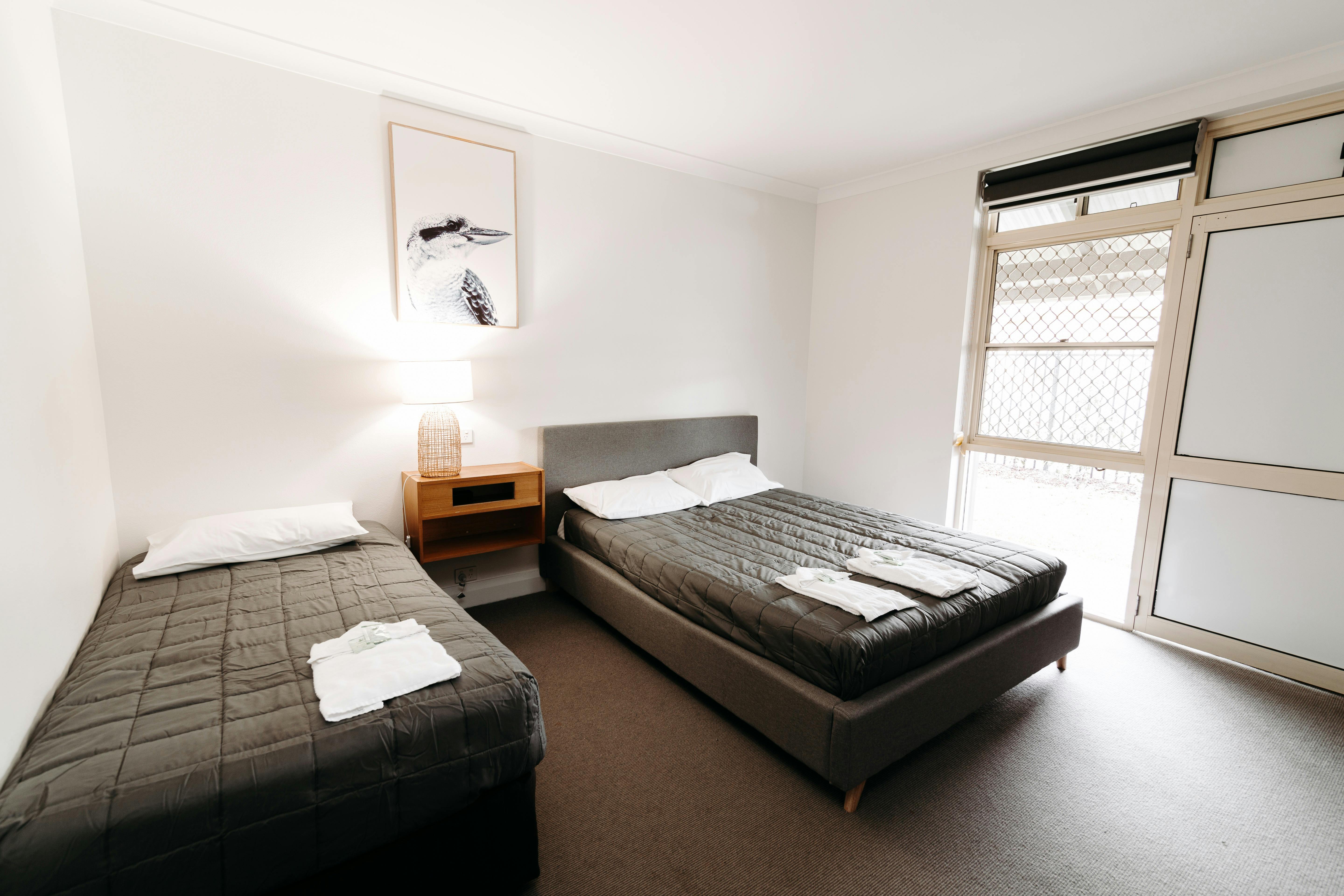 Hotel Room with two single beds