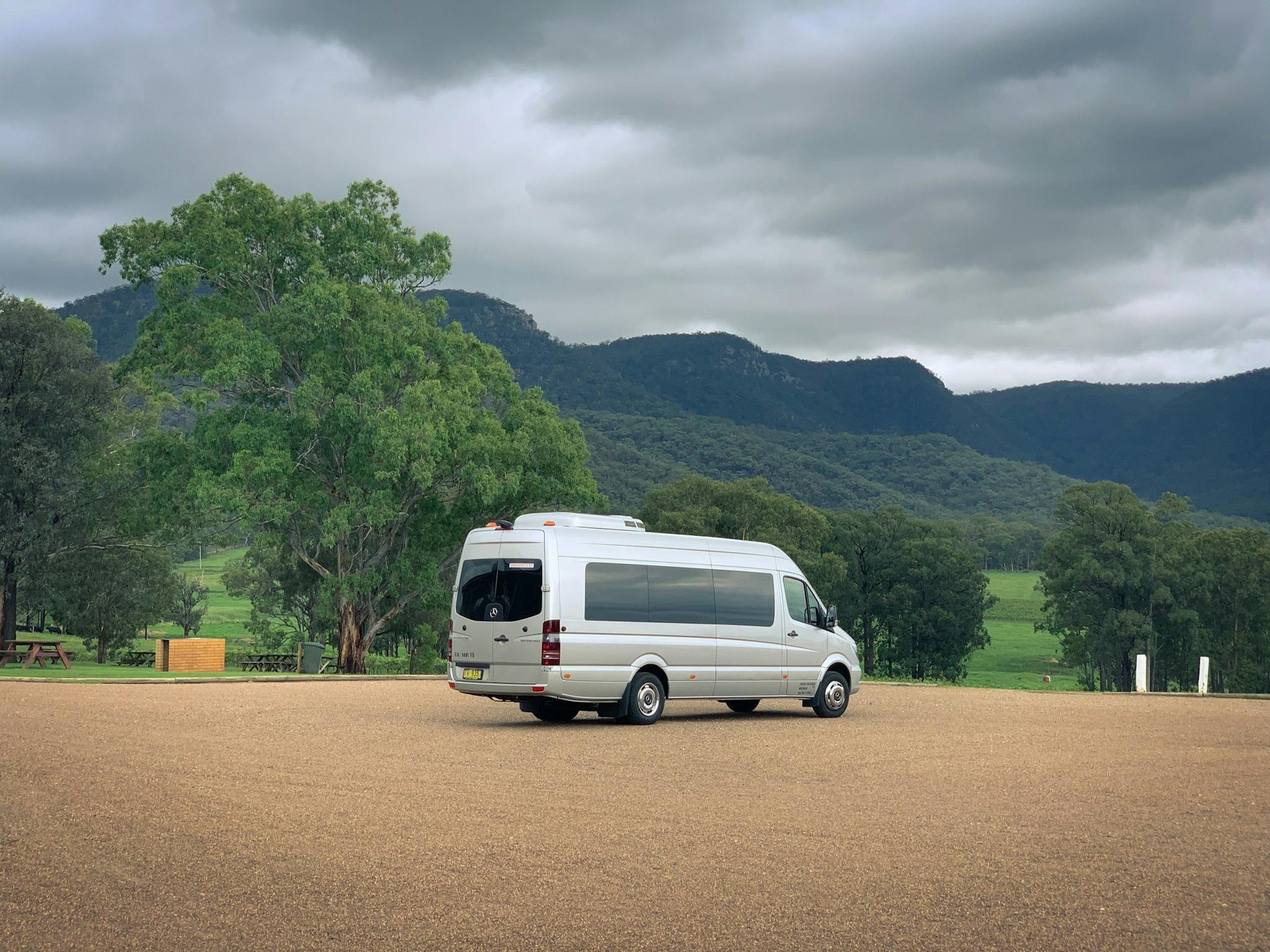 Our Mini-Coach at the Hunter Valley