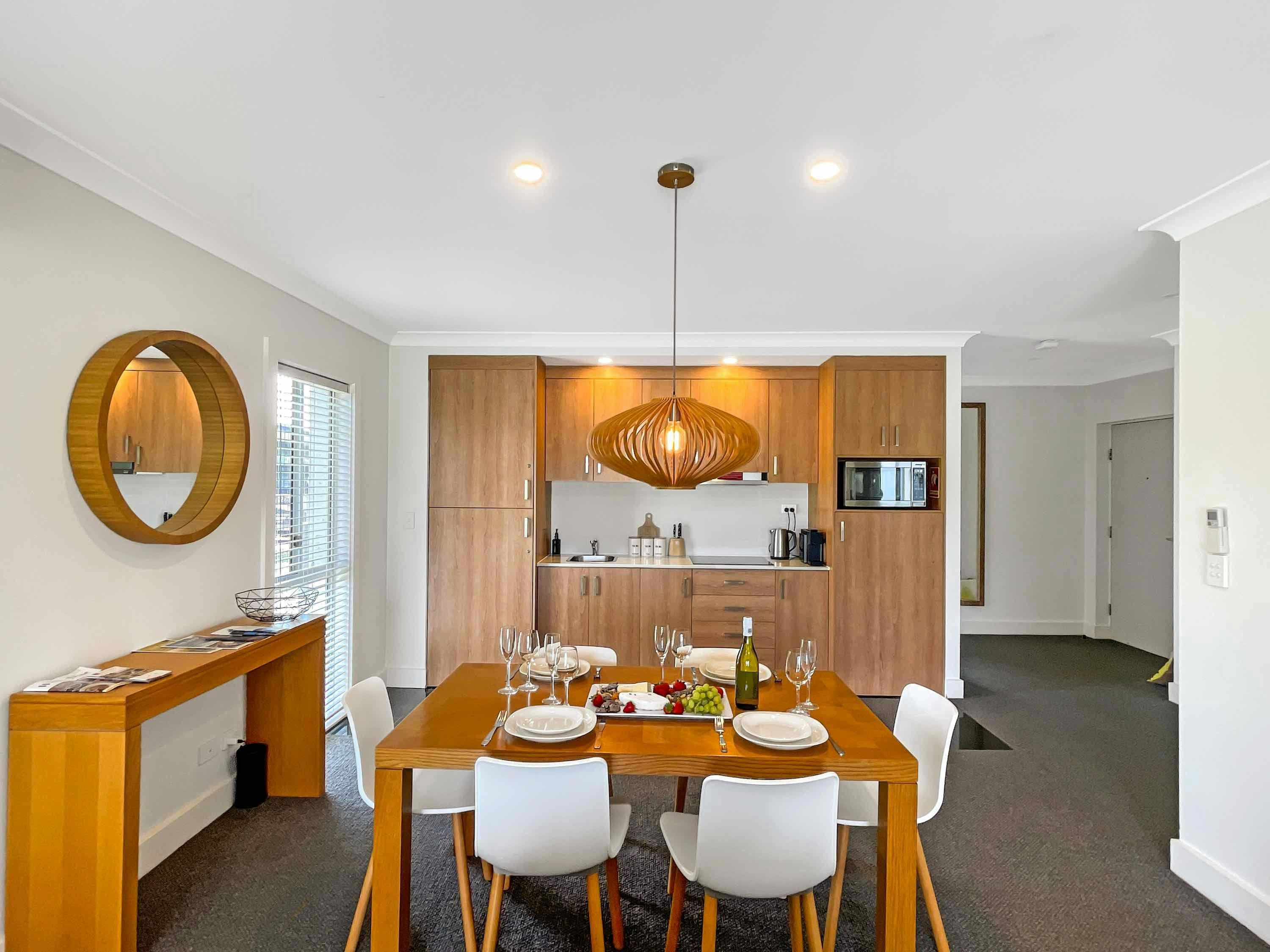 Dining and kitchenette