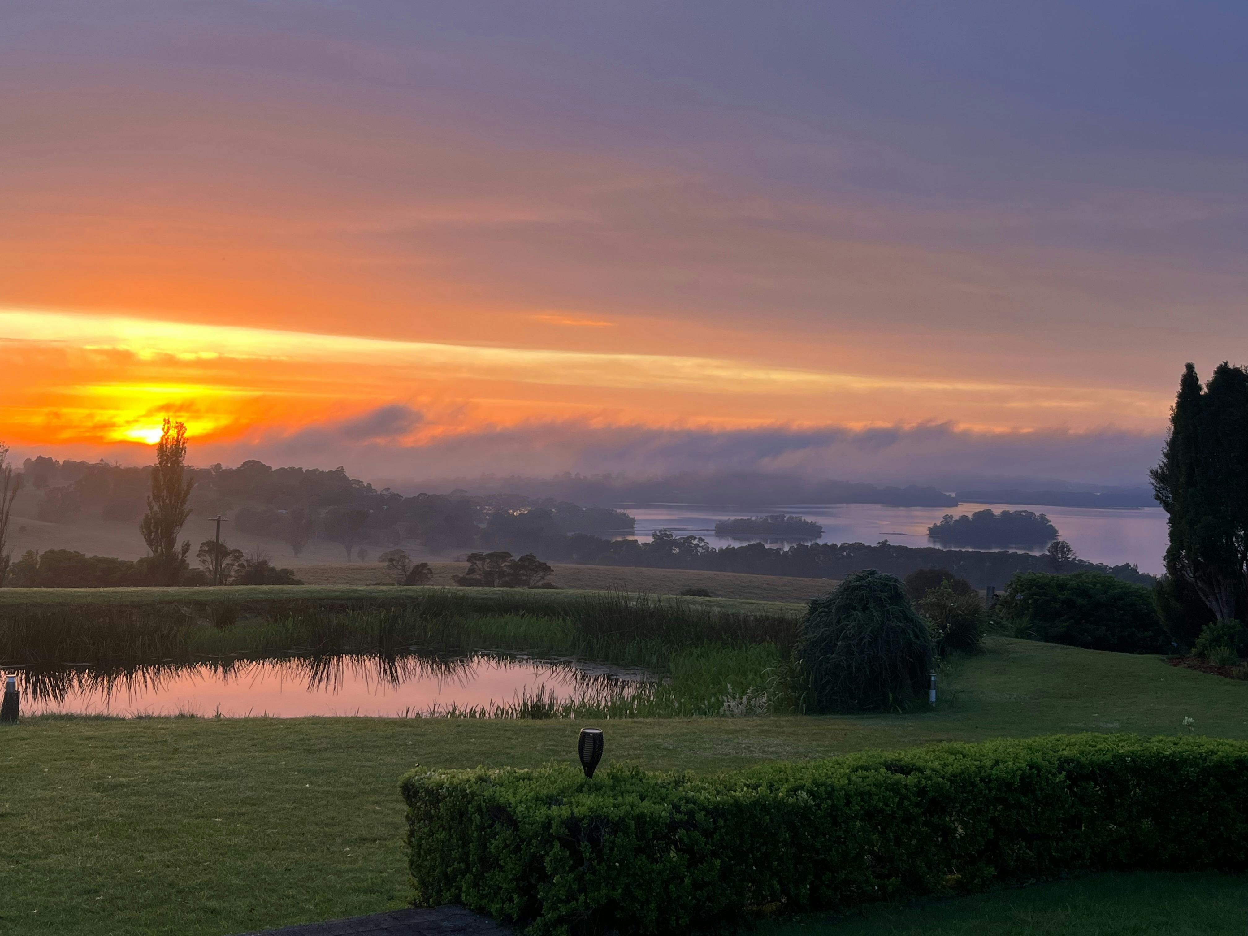 Stunning colours at sunrise