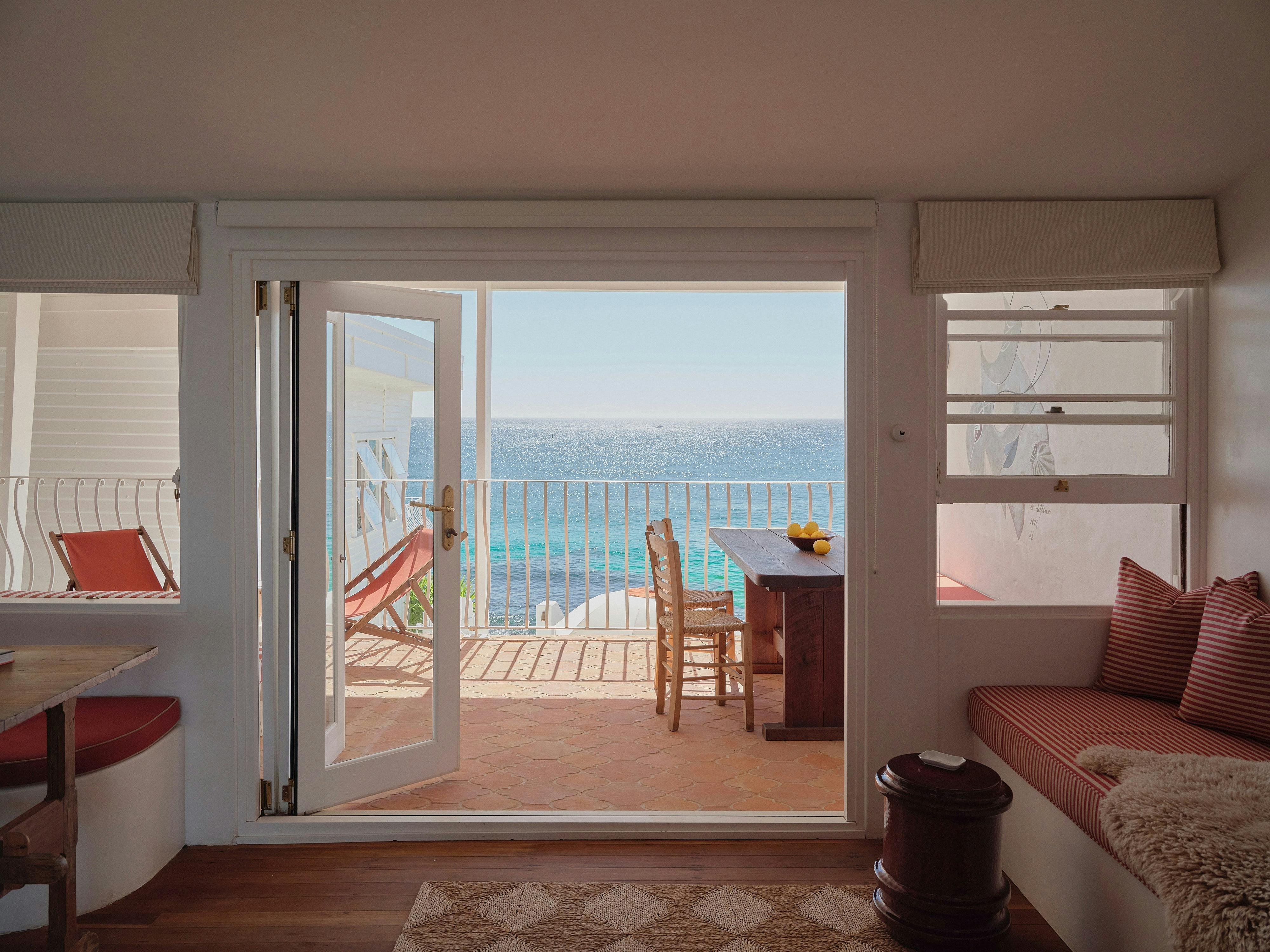 Portofino Beach Front Room with Private dining space.