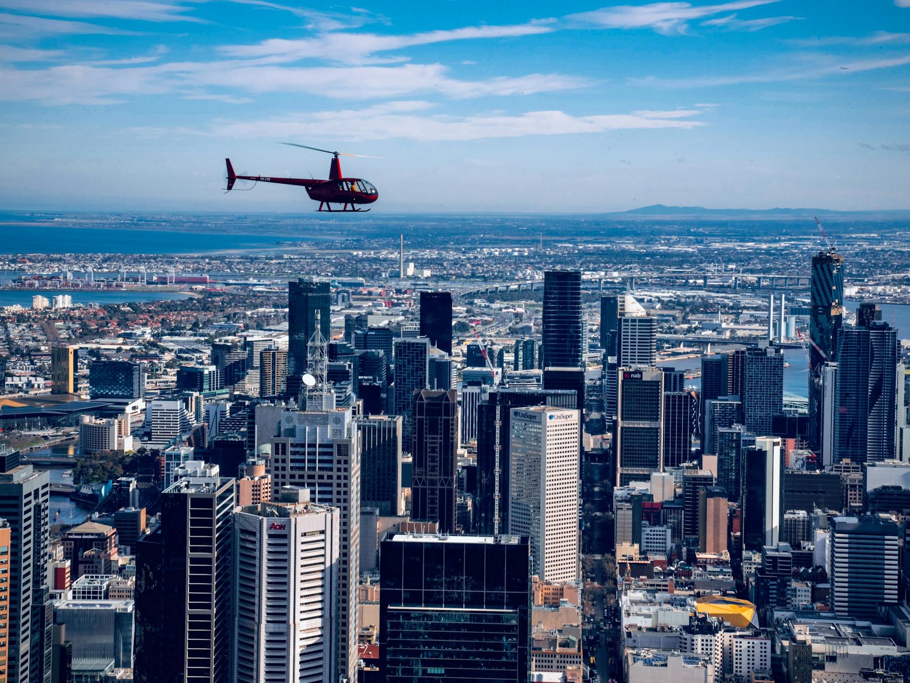Melbourne City CBD Helicopter Rides and Scenic Tours with Rotor One