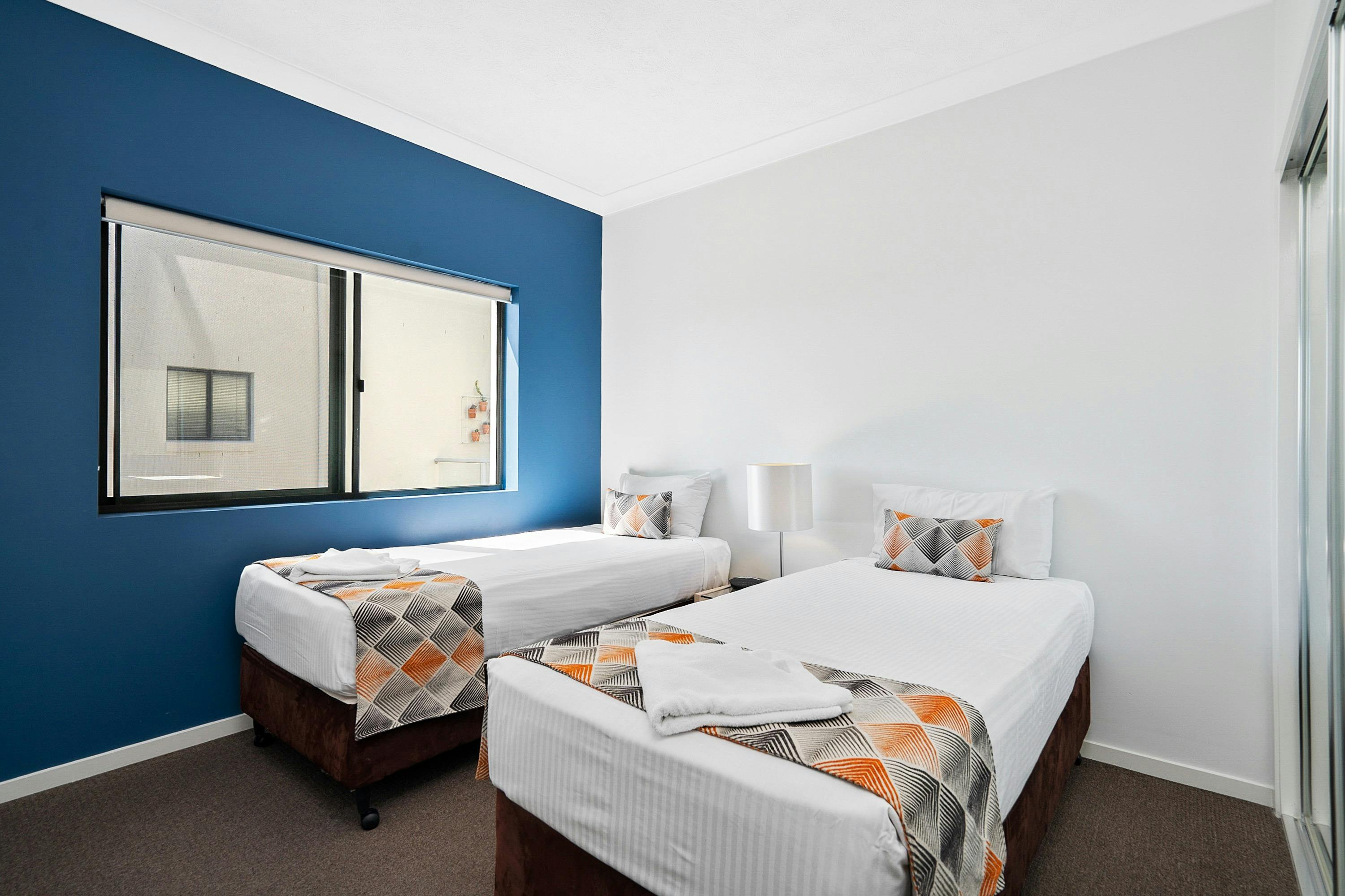 Single Bedroom example in the 2 bedroom apartments