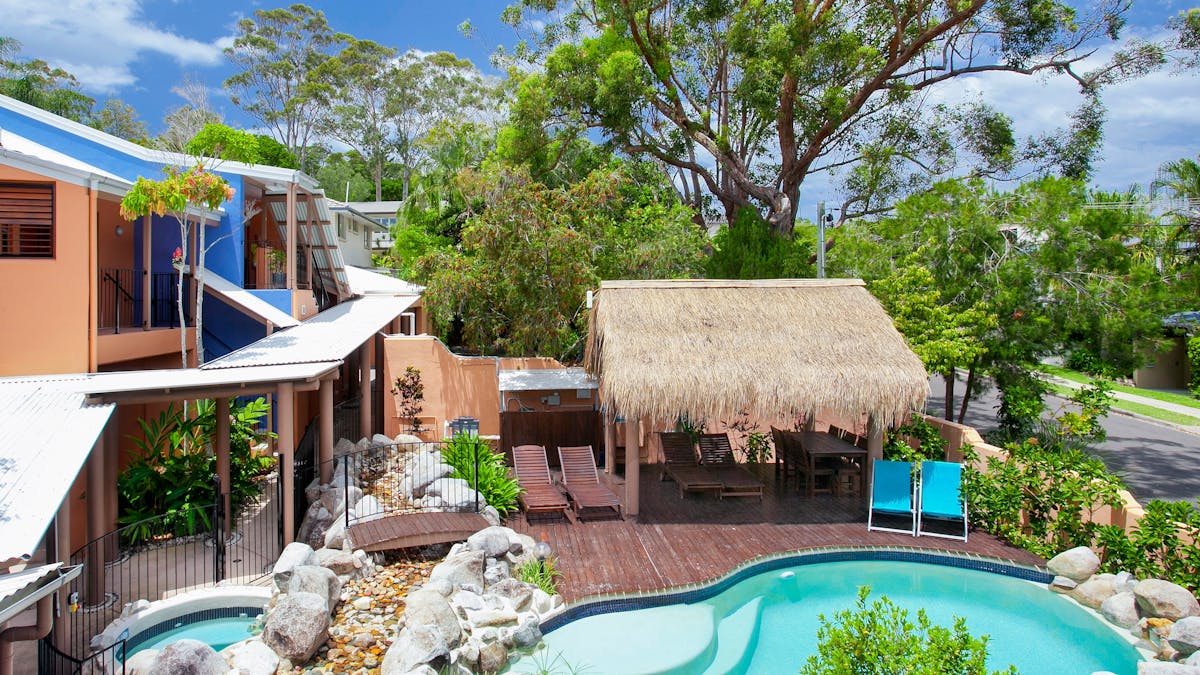 Heated pool and jacuzzi